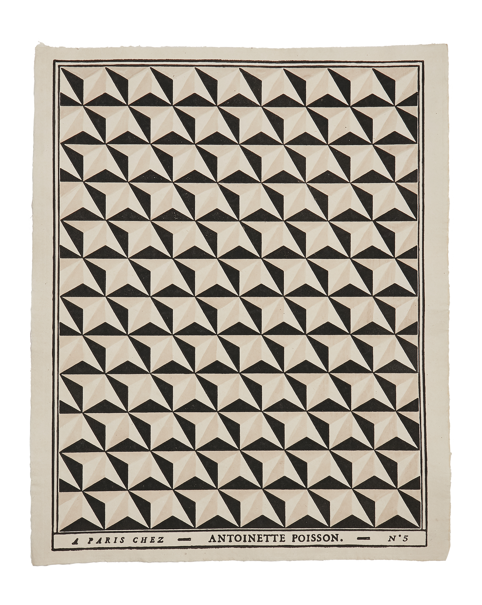 Domino paper "Pointes de diamant"