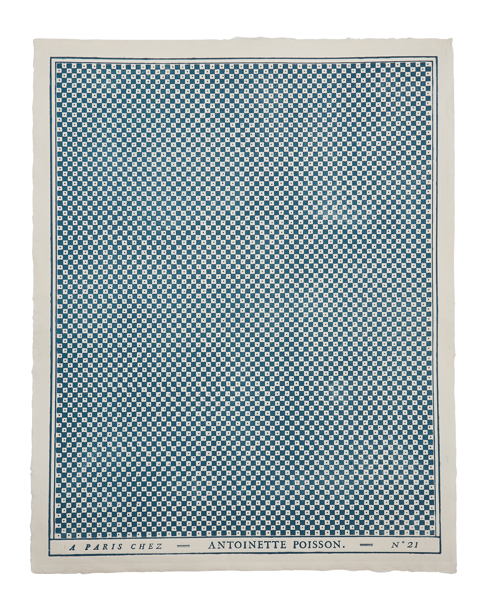 Domino paper "Petits points et carrés"