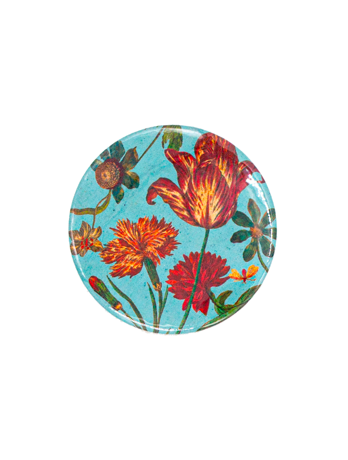 Miroir de poche "Fleurs"