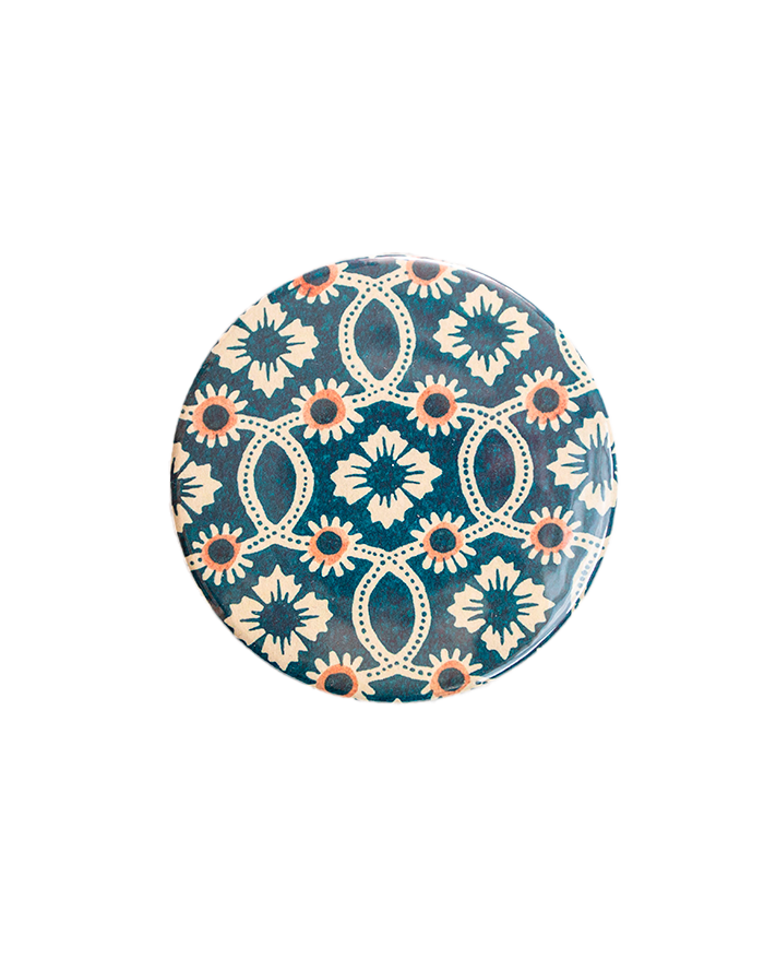 Miroir de poche "Fleurs & Entrelacs"