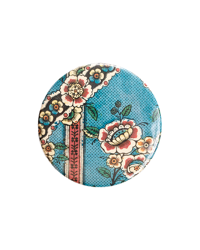 Miroir de poche "Guirlande de fleurs"