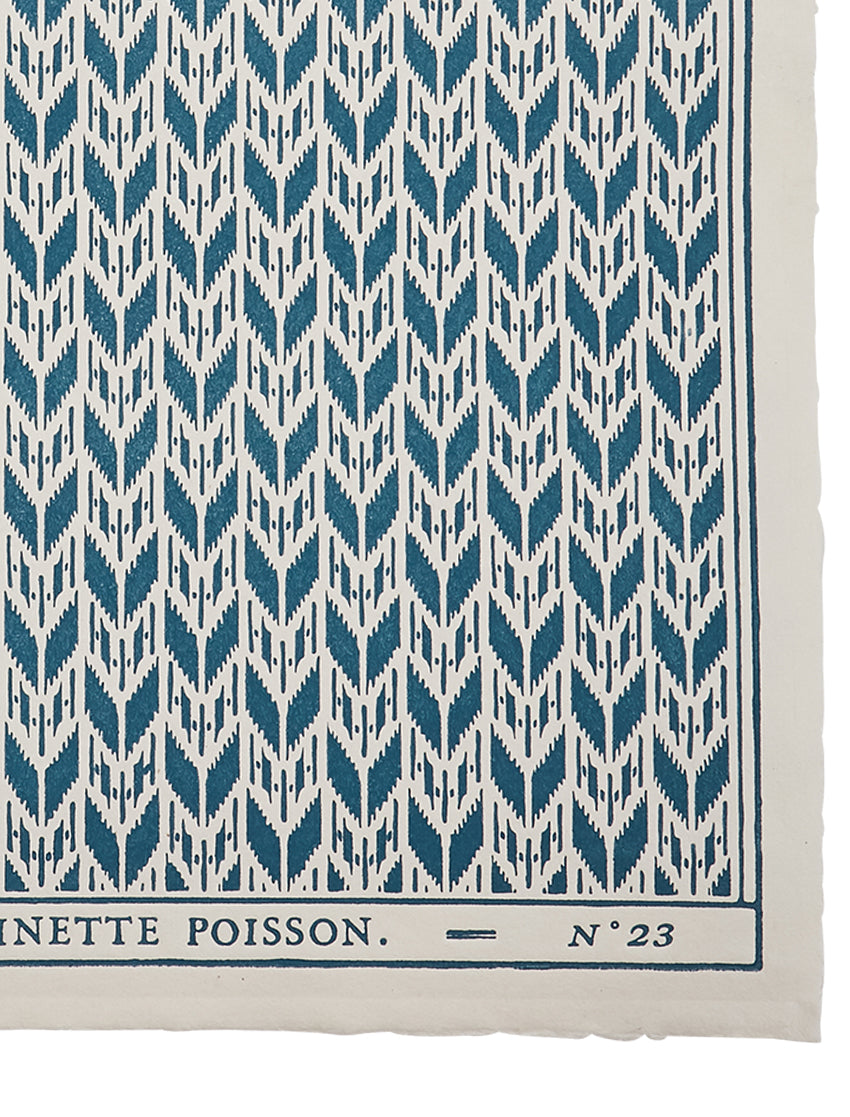 Domino paper "Petit ikat"