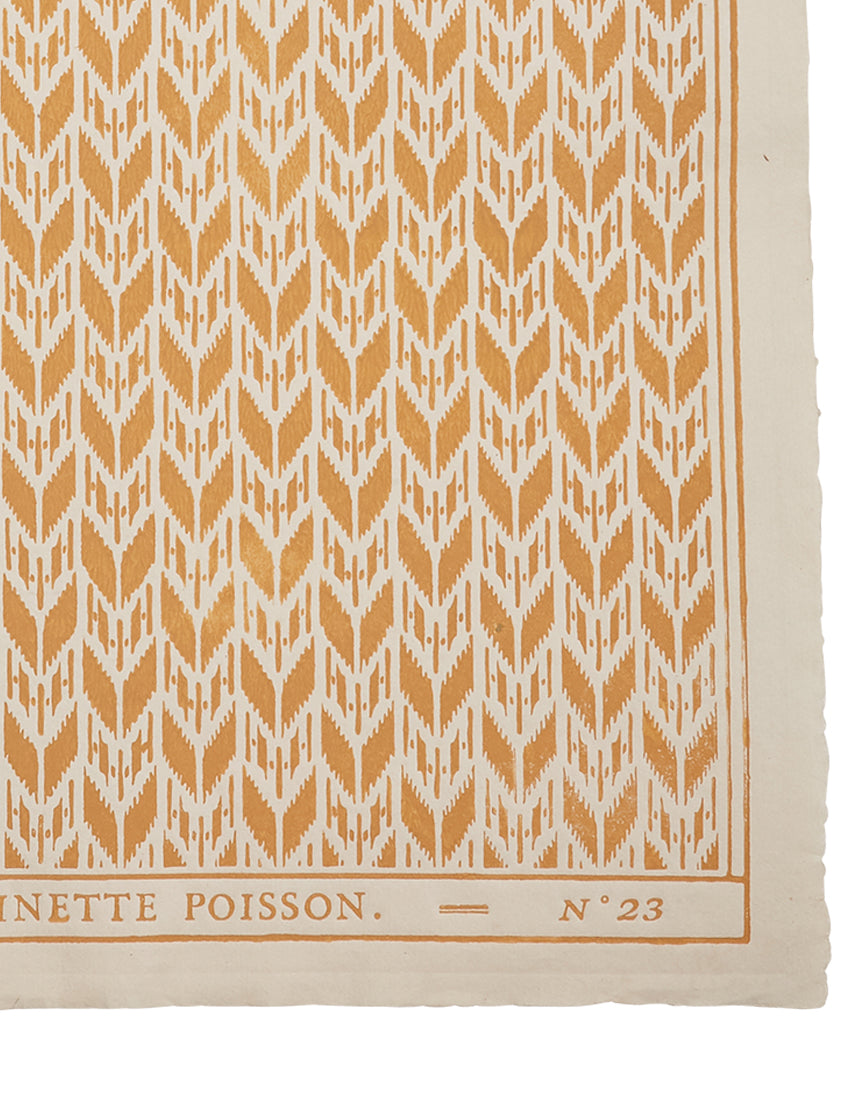 Domino paper "Petit ikat"