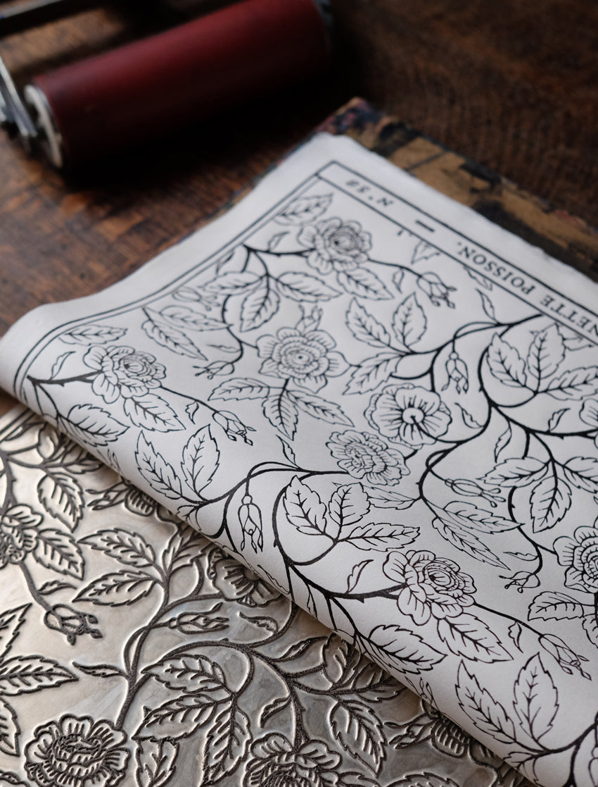 Domino paper "Buisson de roses"