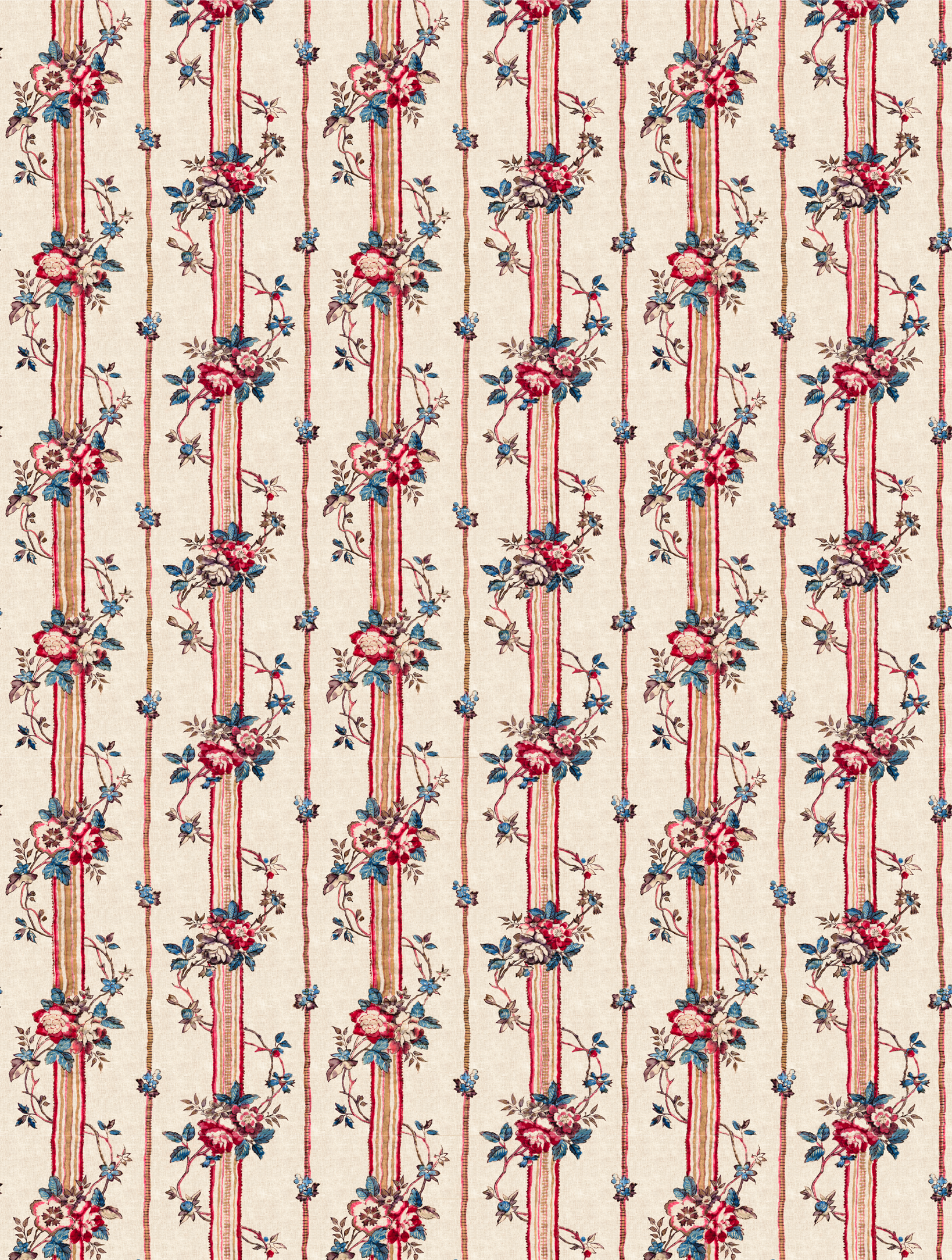 Papier peint "Rayures provençales"