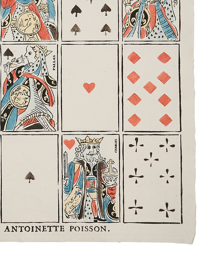 Papier dominoté "Cartes à jouer", impair