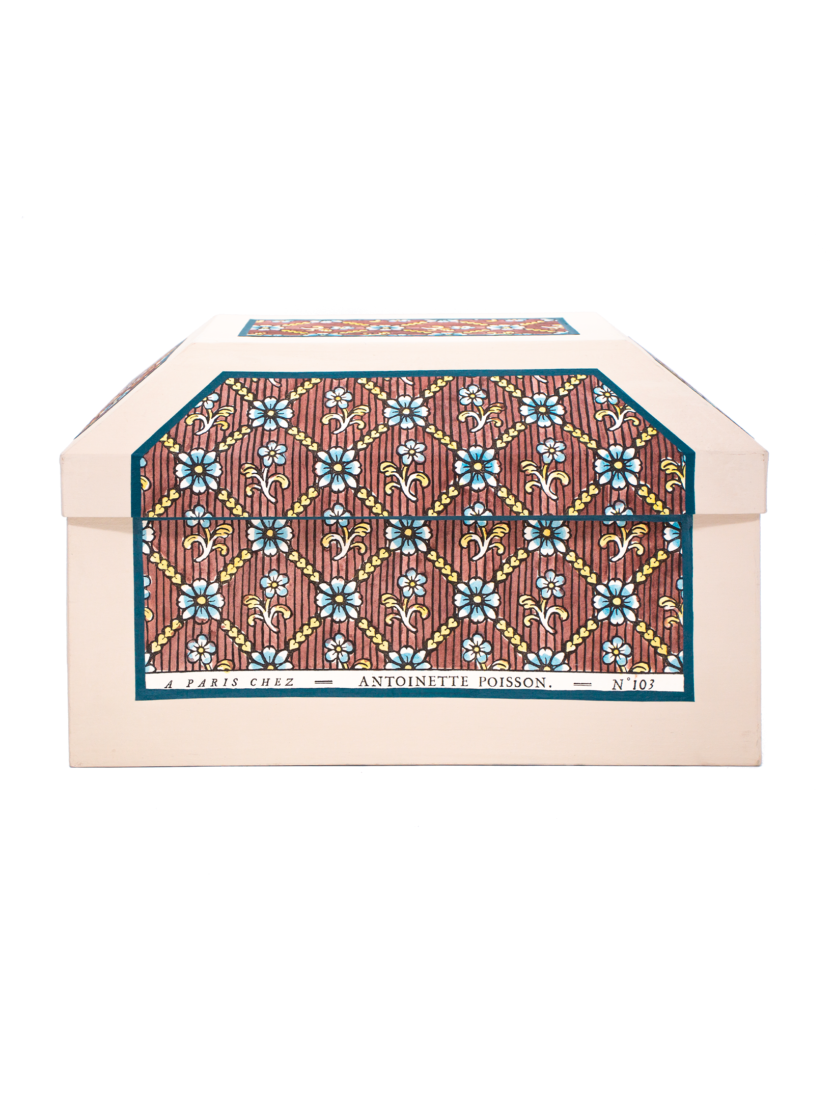 Large box "Coeurs garance"