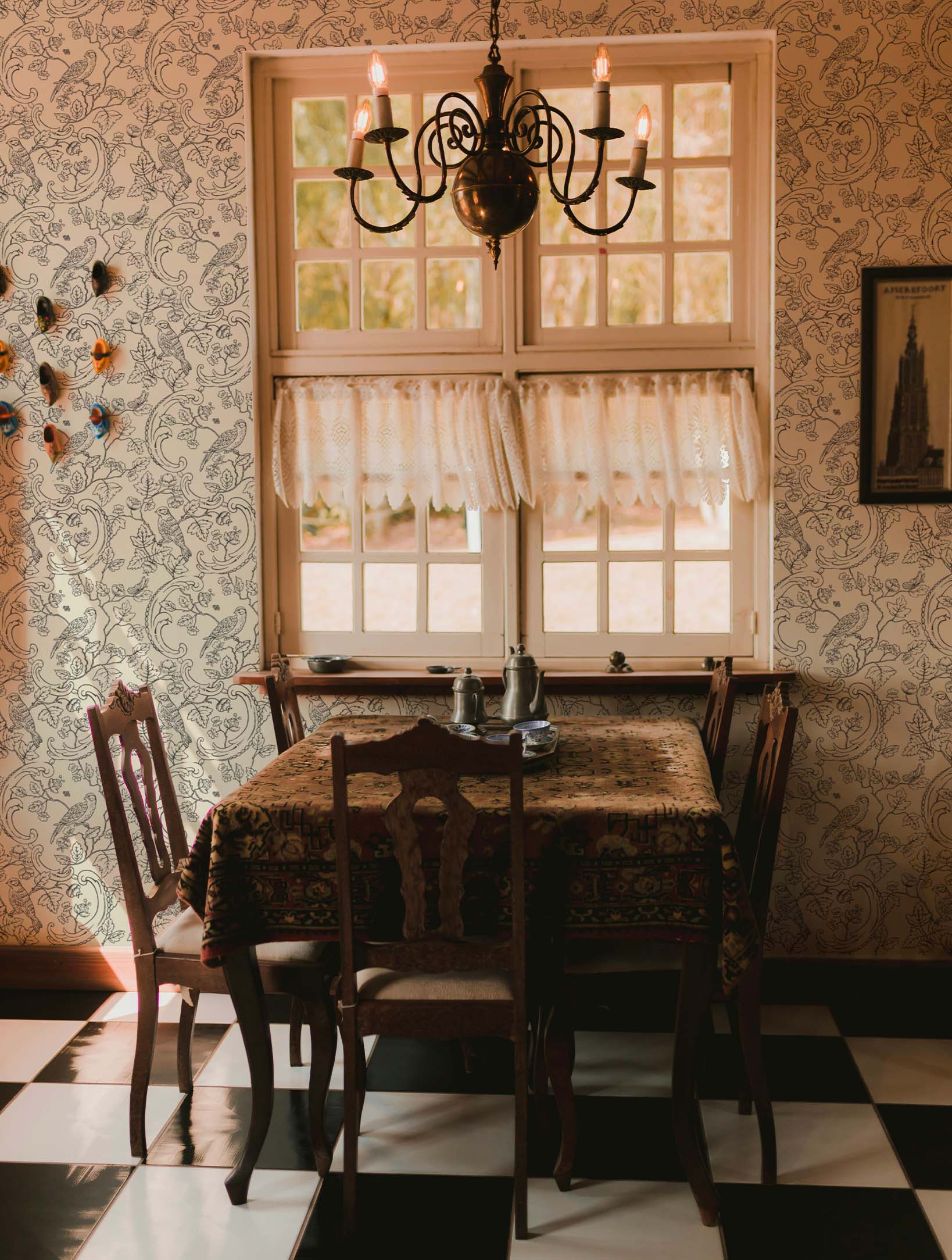 Wallpaper "Oiseaux & feuillage"