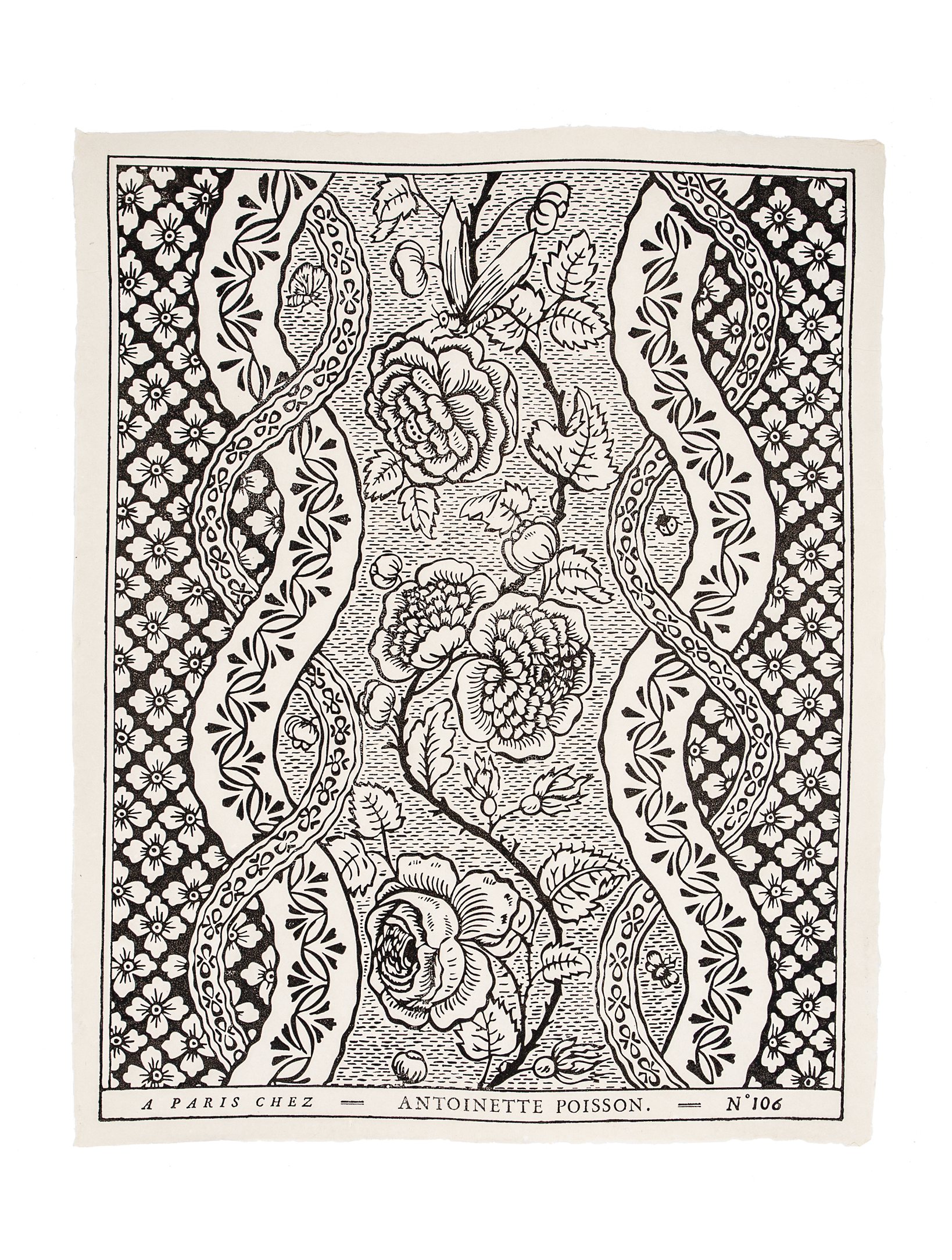 Papier dominoté "Coccinelle"