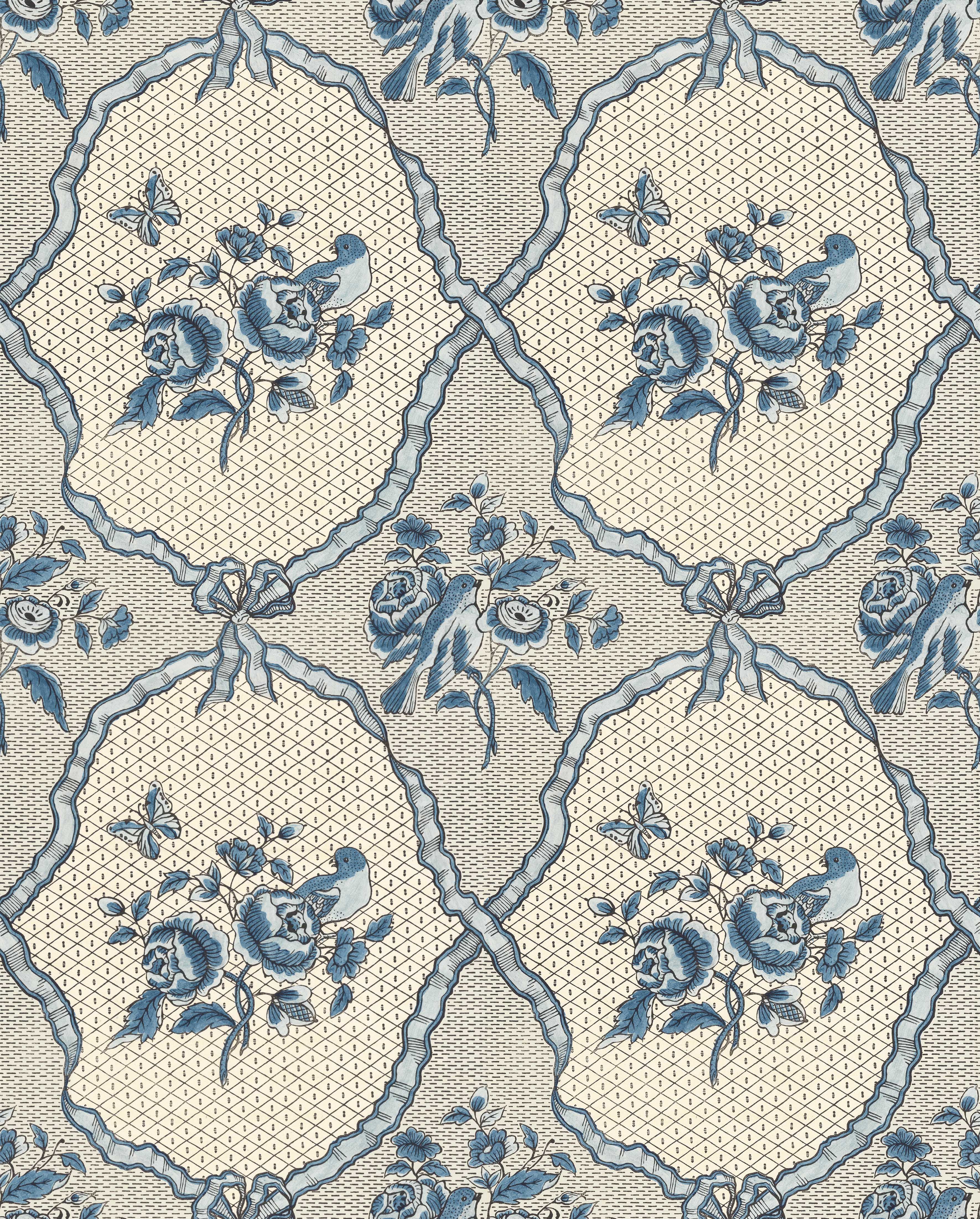 Wallpaper "Rubans & Oiseaux"