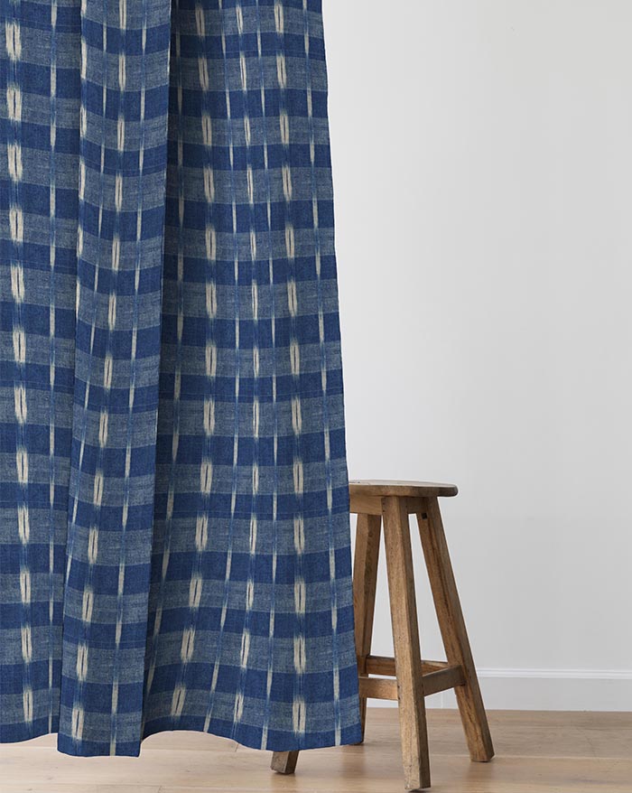 Fabric "Flammé indigo"