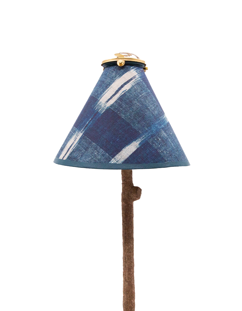 Lampshade "Flammé indigo"