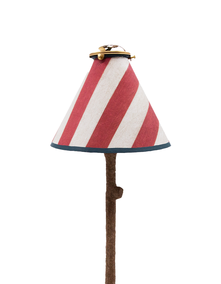 Lampshade "Rayures rouges"