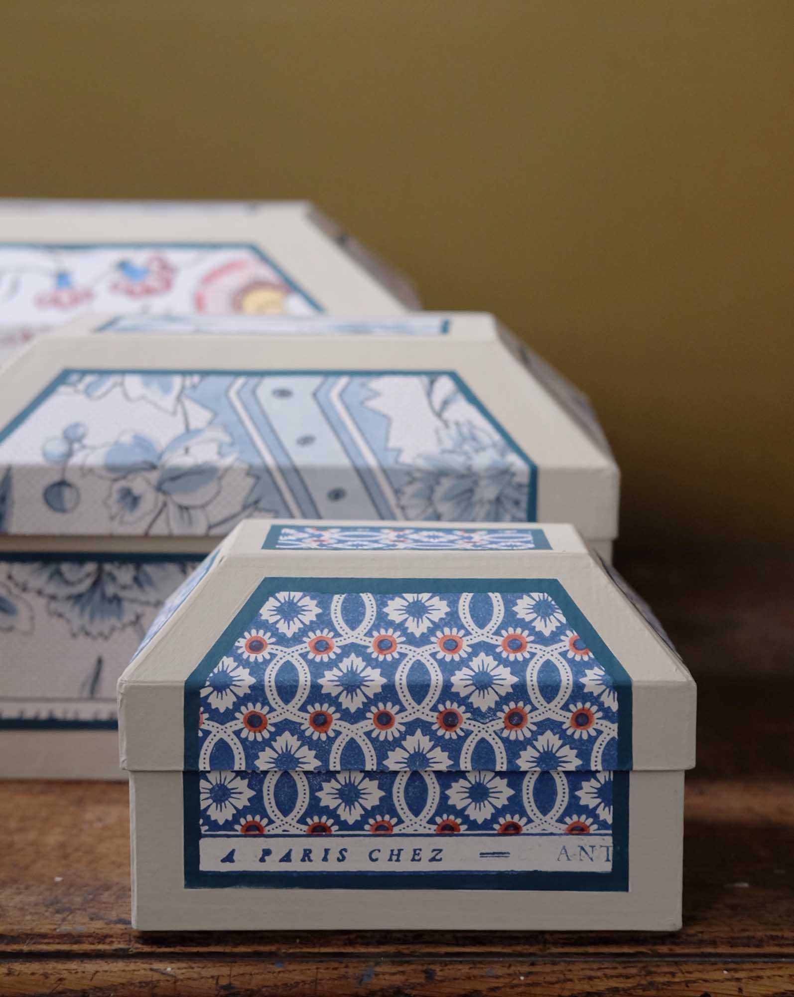 Wedding box, small size "Fleurs & Entrelacs"