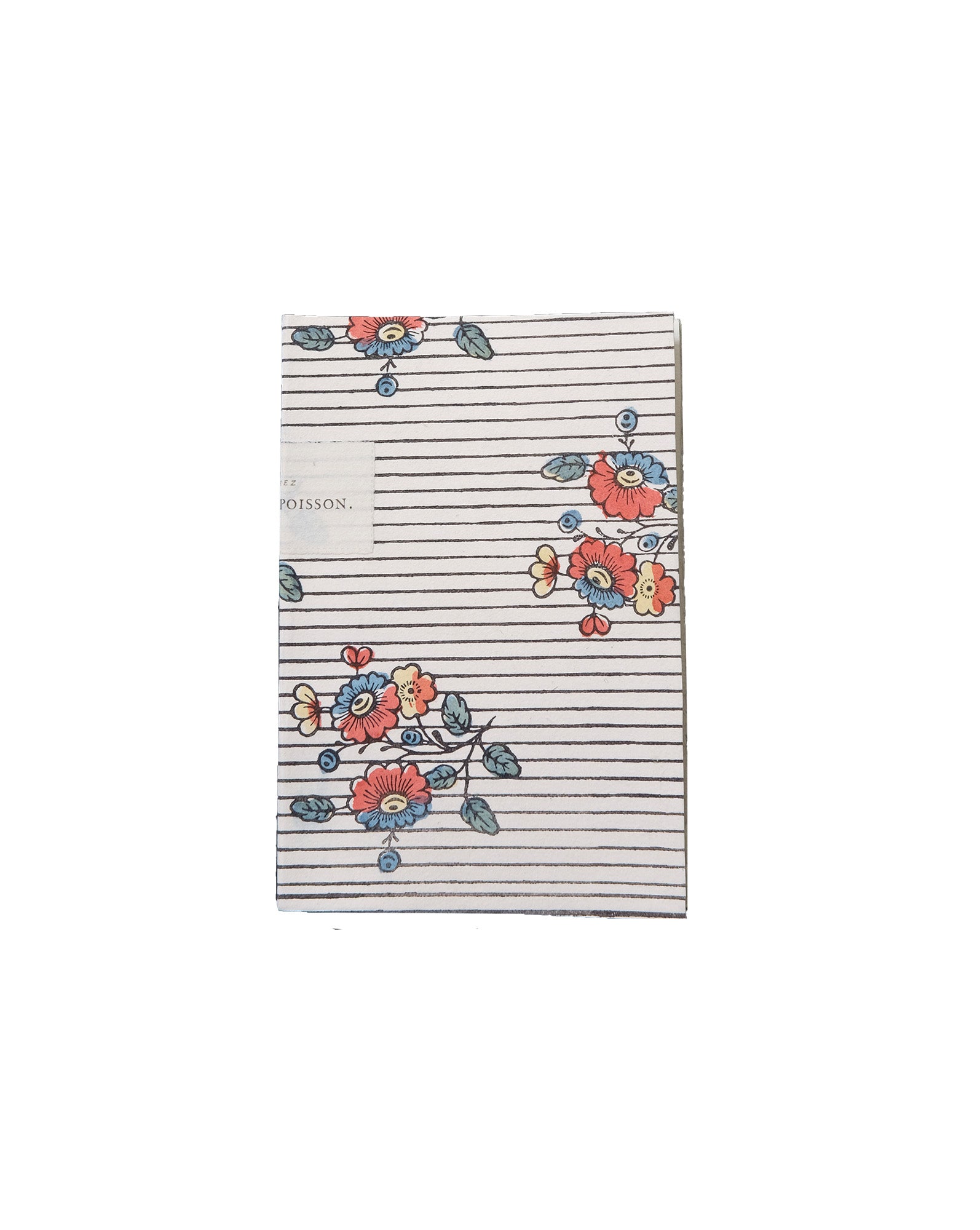 Hand sewn notebook "Boutonnière"