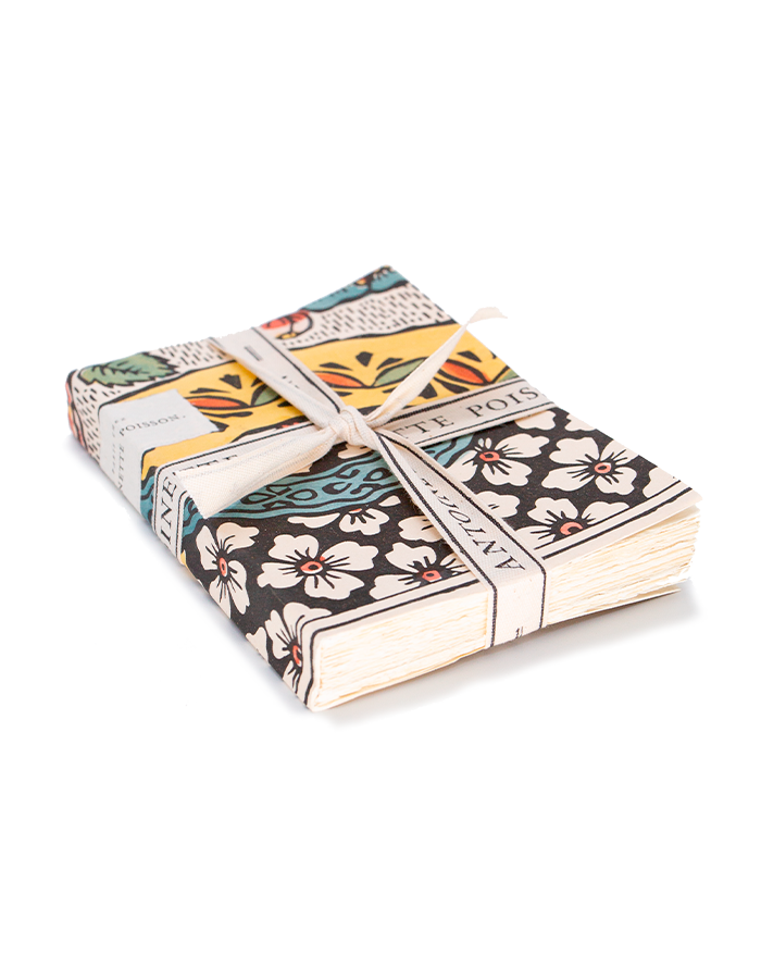 Carnet cousu main "Coccinelle"