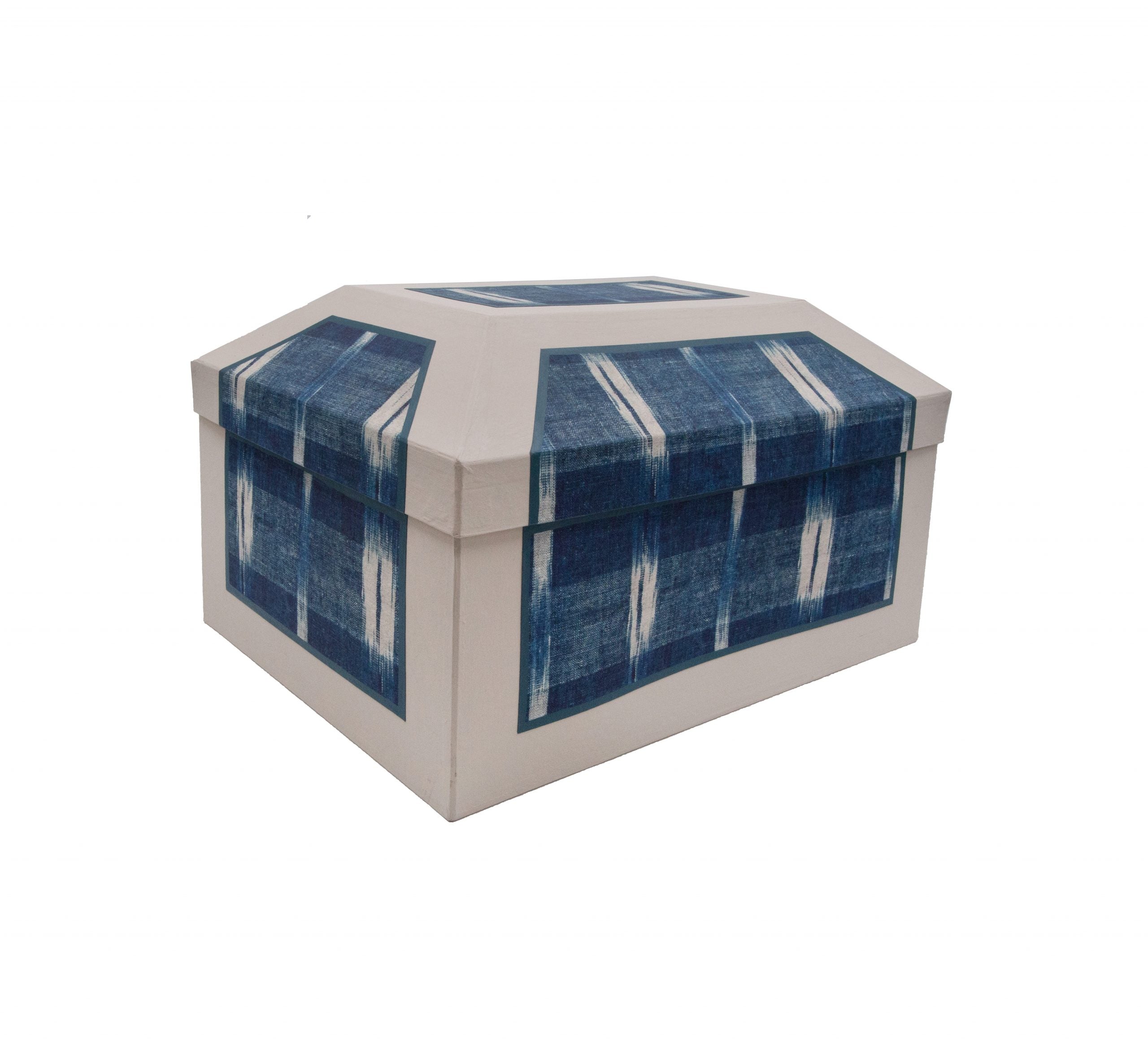 Large box "Flammé indigo"