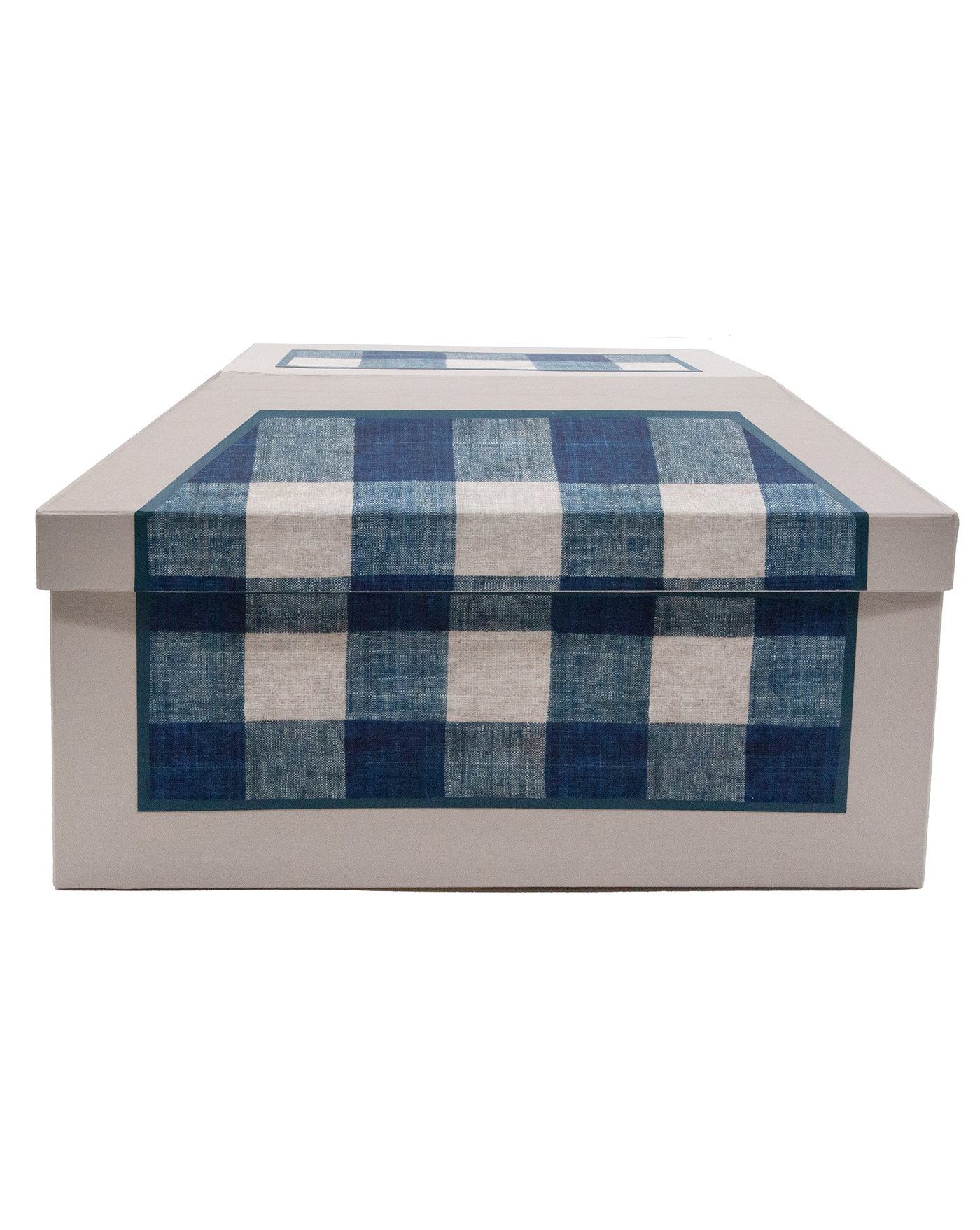 Large box "Carreaux indigo"