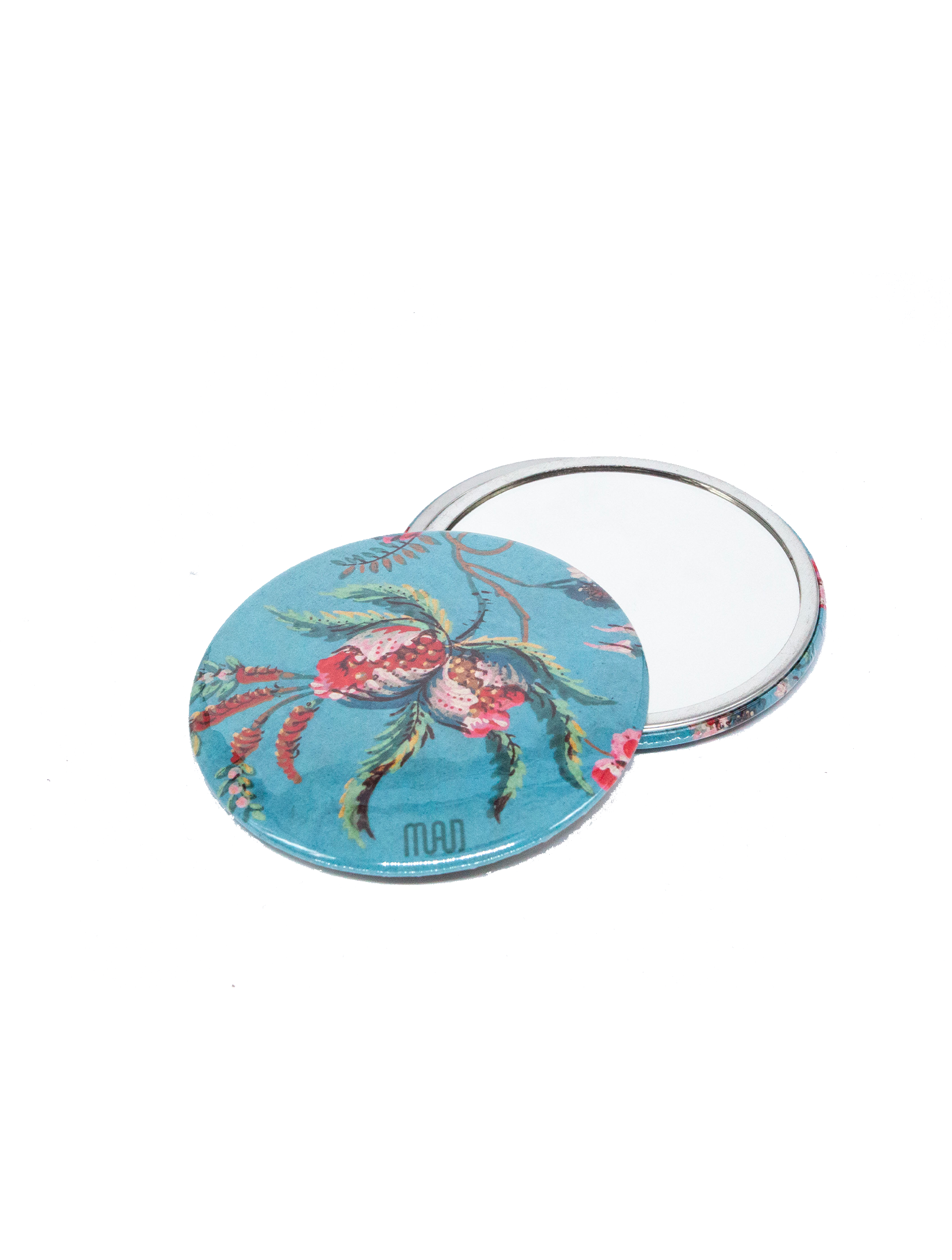 Miroir de poche "Pagode" fleurs