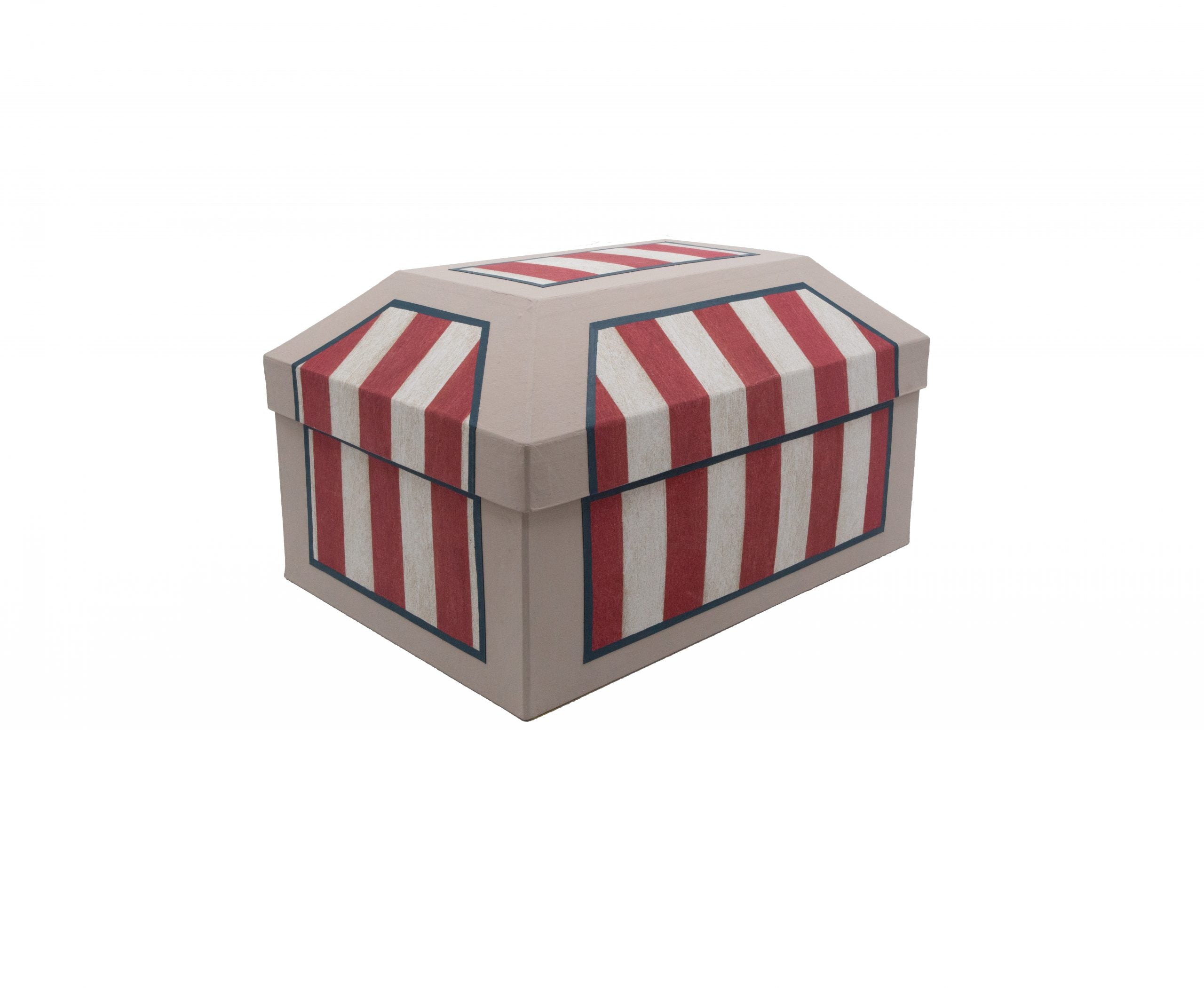 Medium box "Rayures rouges"
