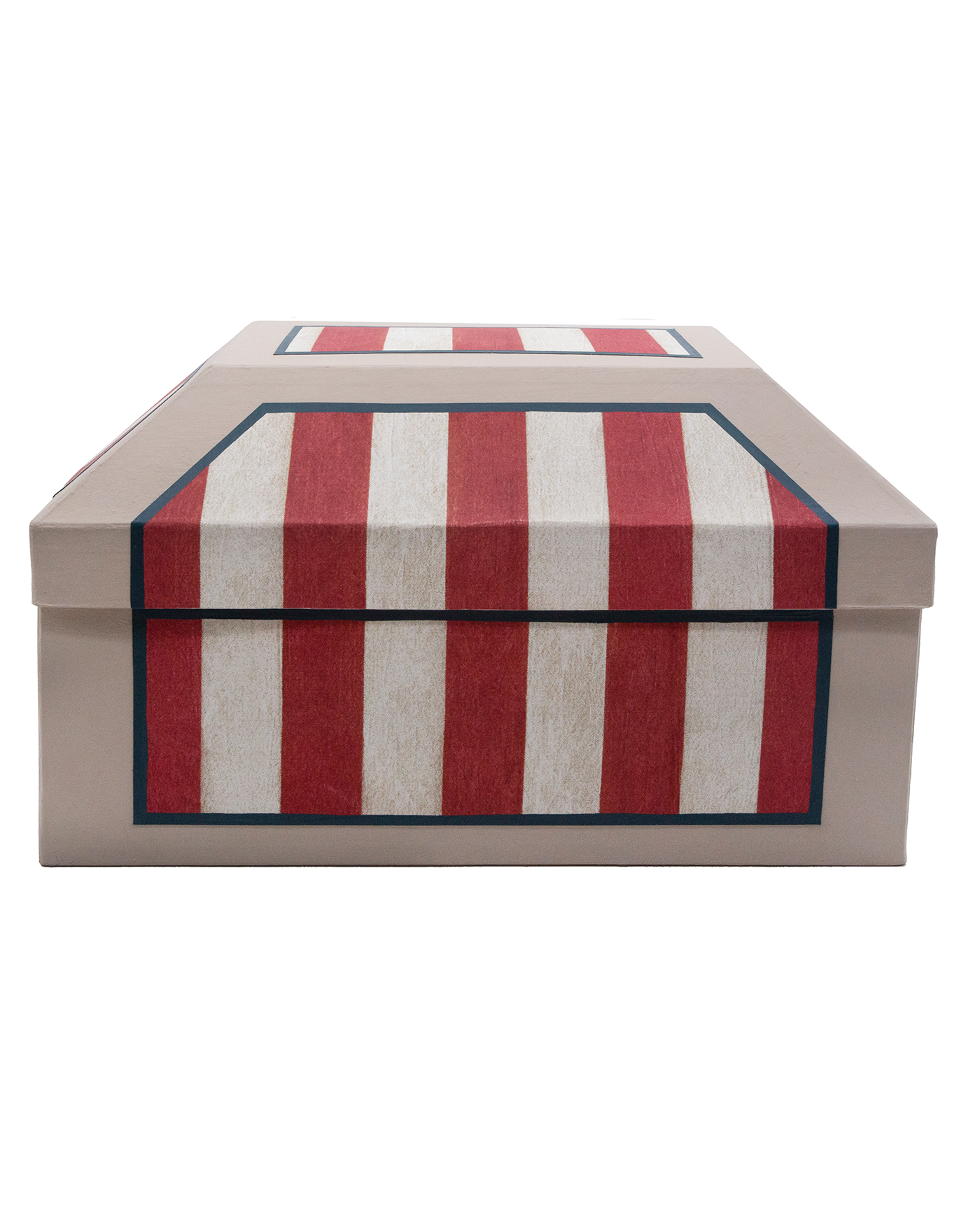Medium box "Rayures rouges"