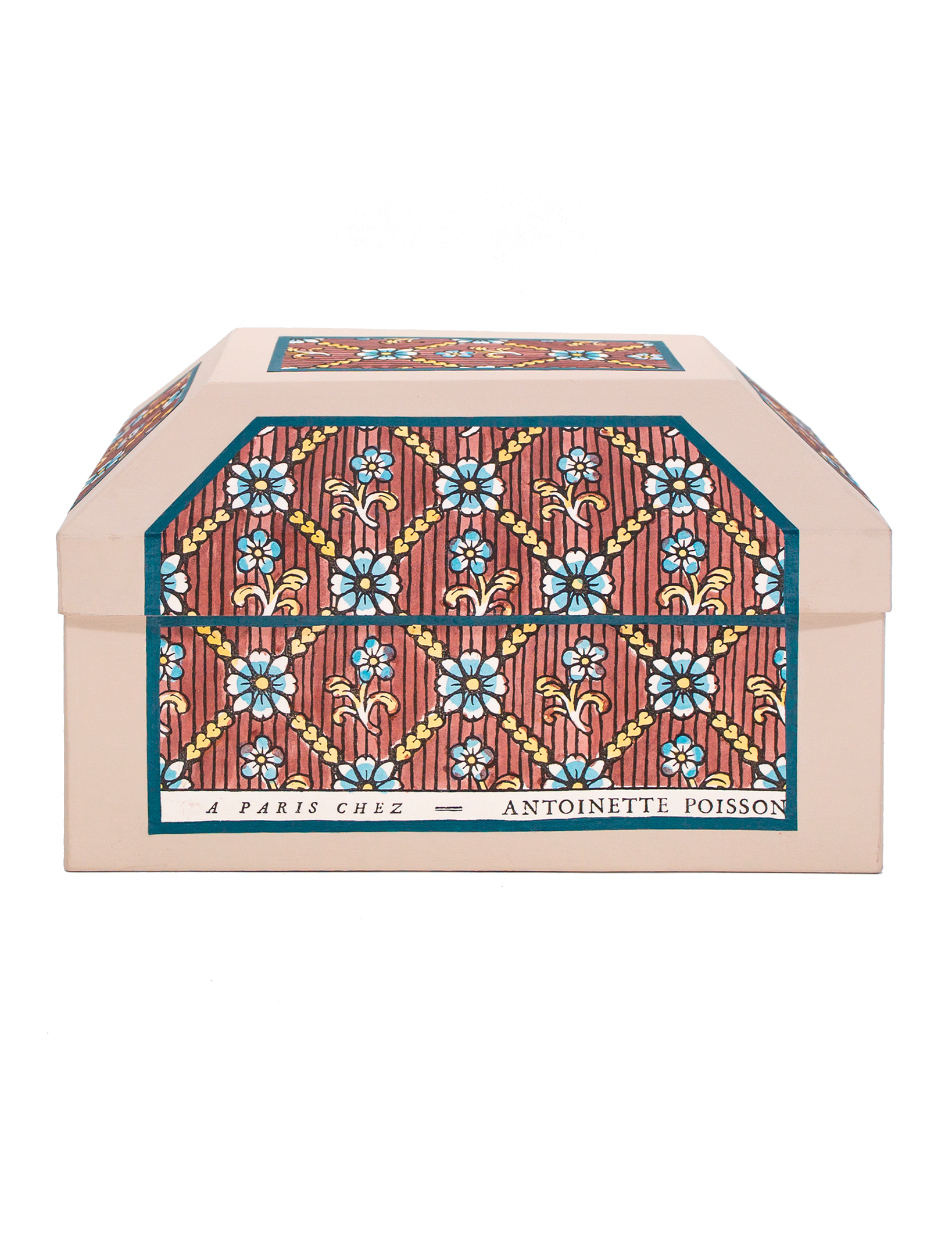 Medium box "Coeurs garance"