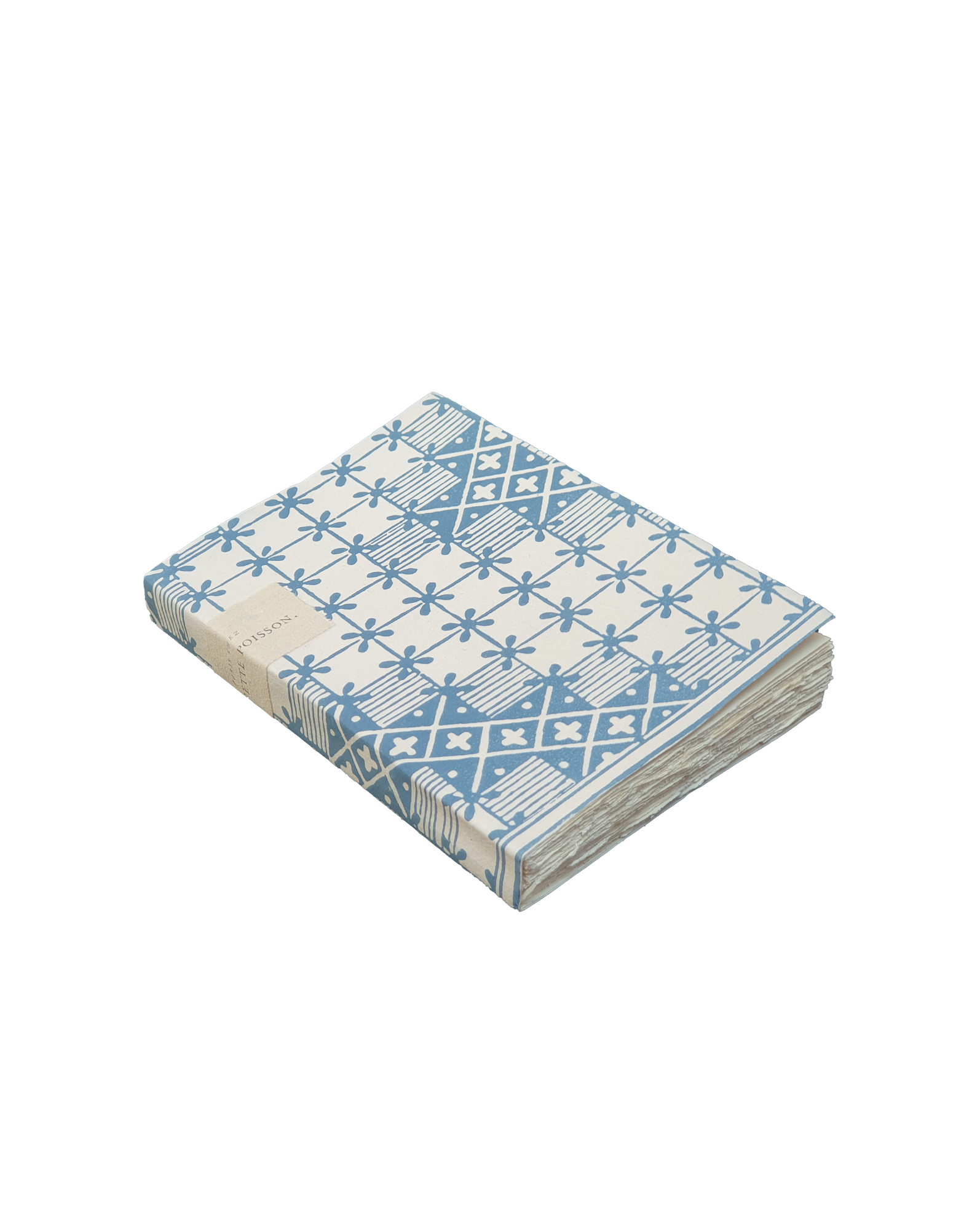 Hand sewn notebook "Point de Hongrie"
