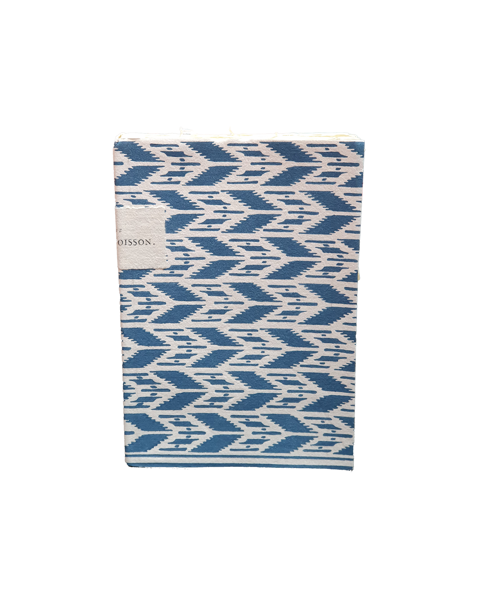 Hand sewn notebook "Petit ikat"