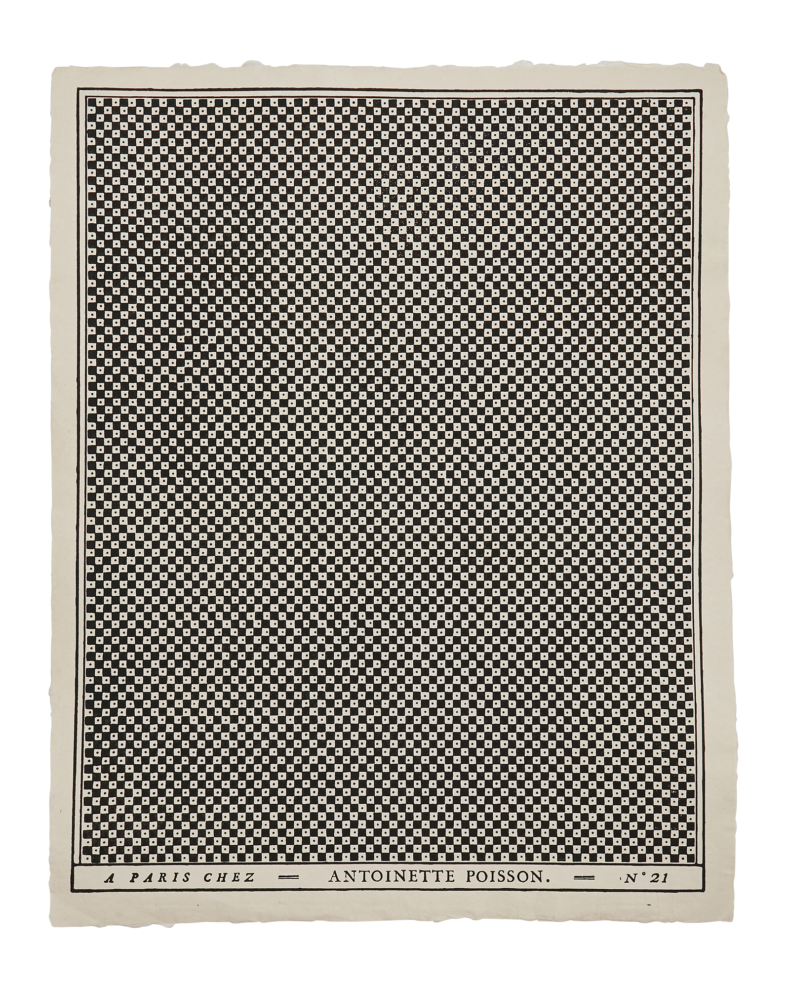 Domino paper "Petits points et carrés"