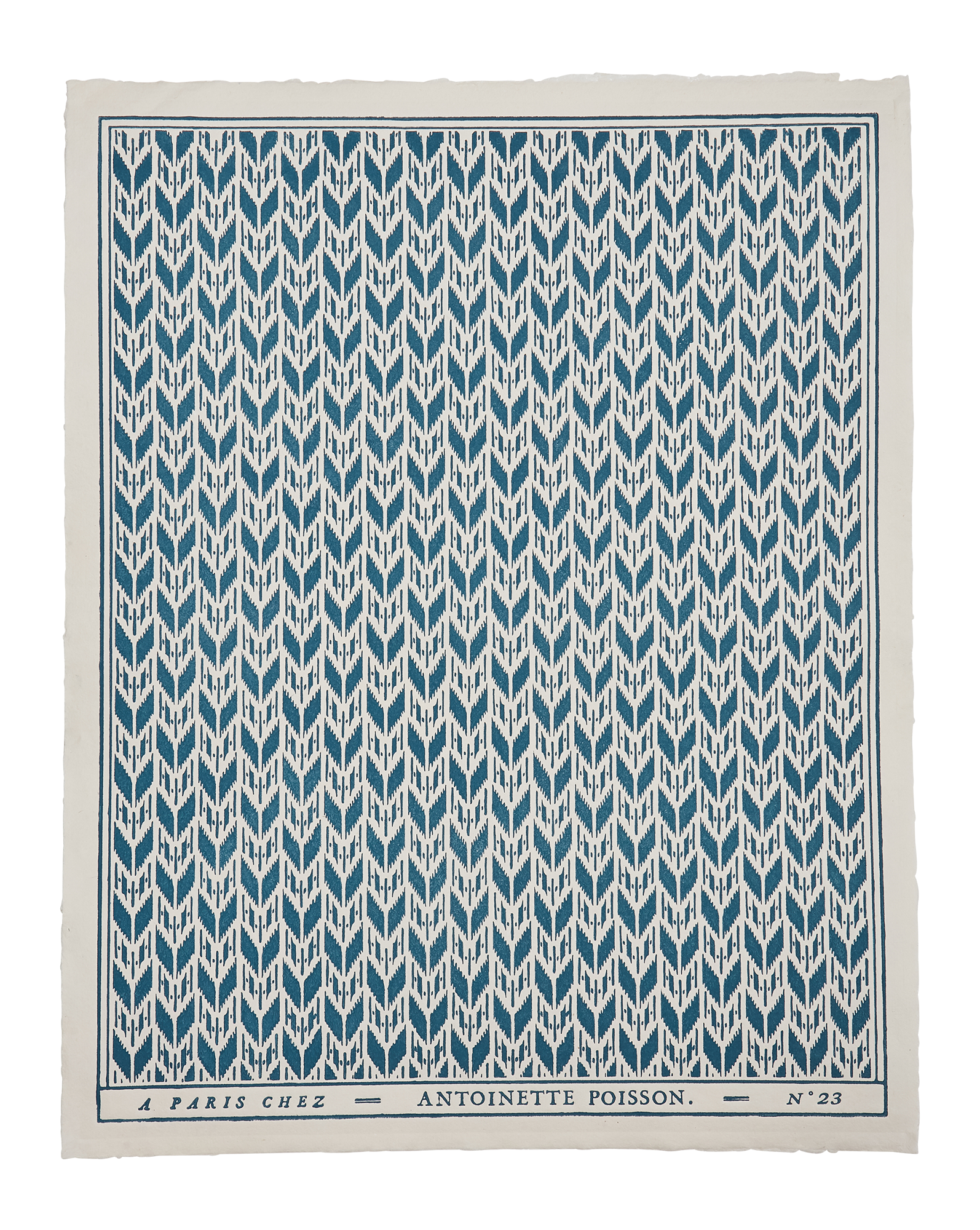 Domino paper "Petit ikat"