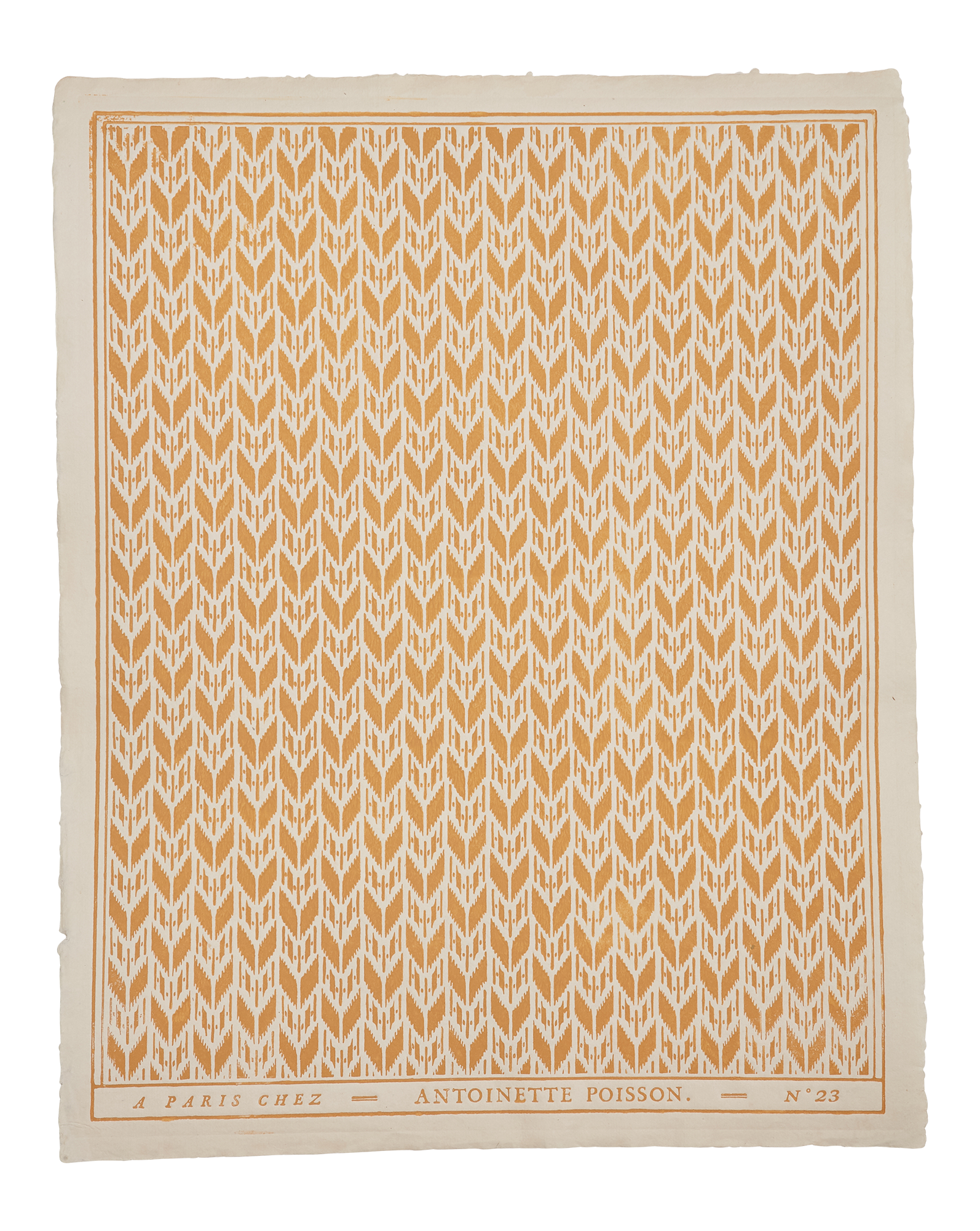 Domino paper "Petit ikat"
