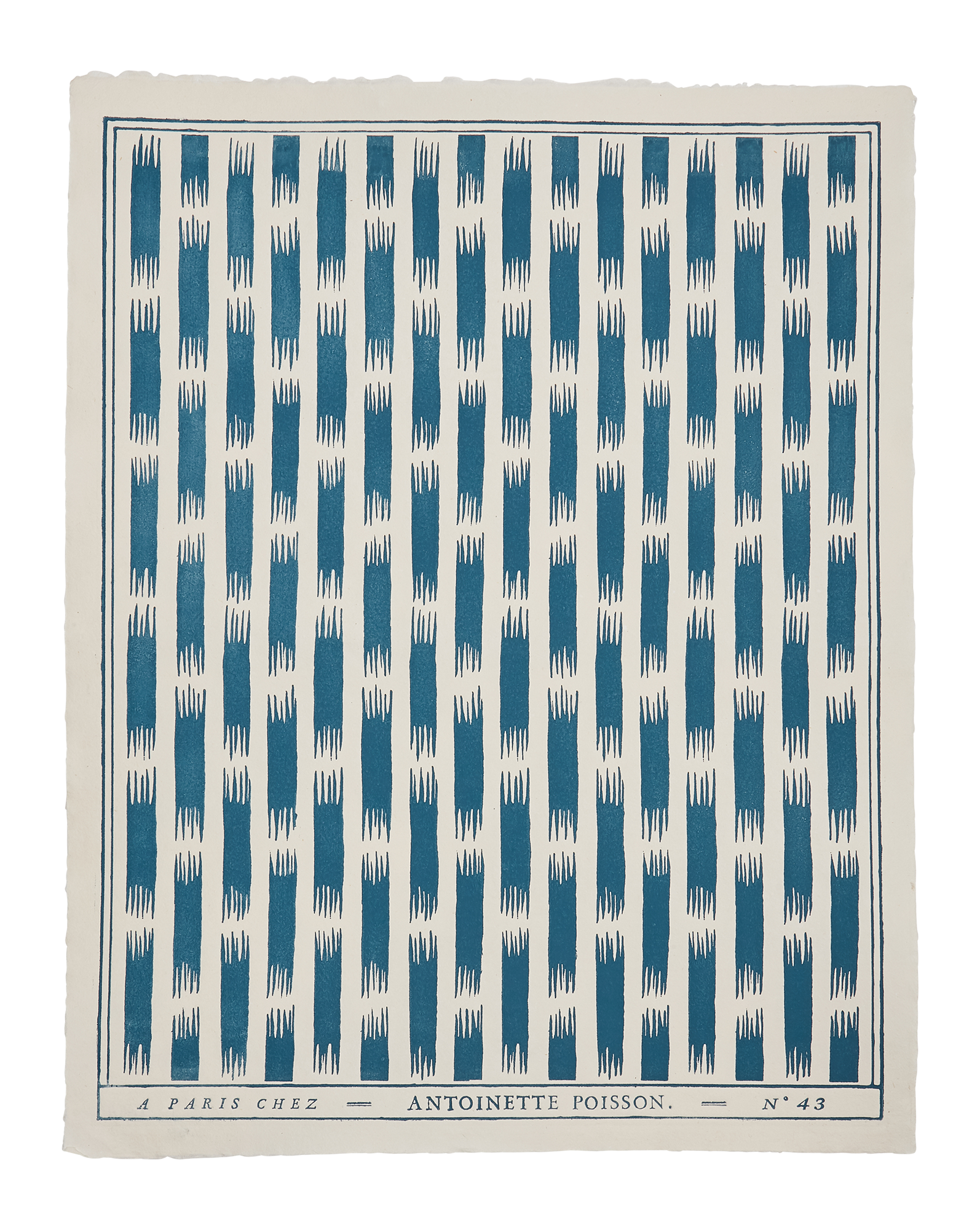 Domino paper "Petit ikat rayure"