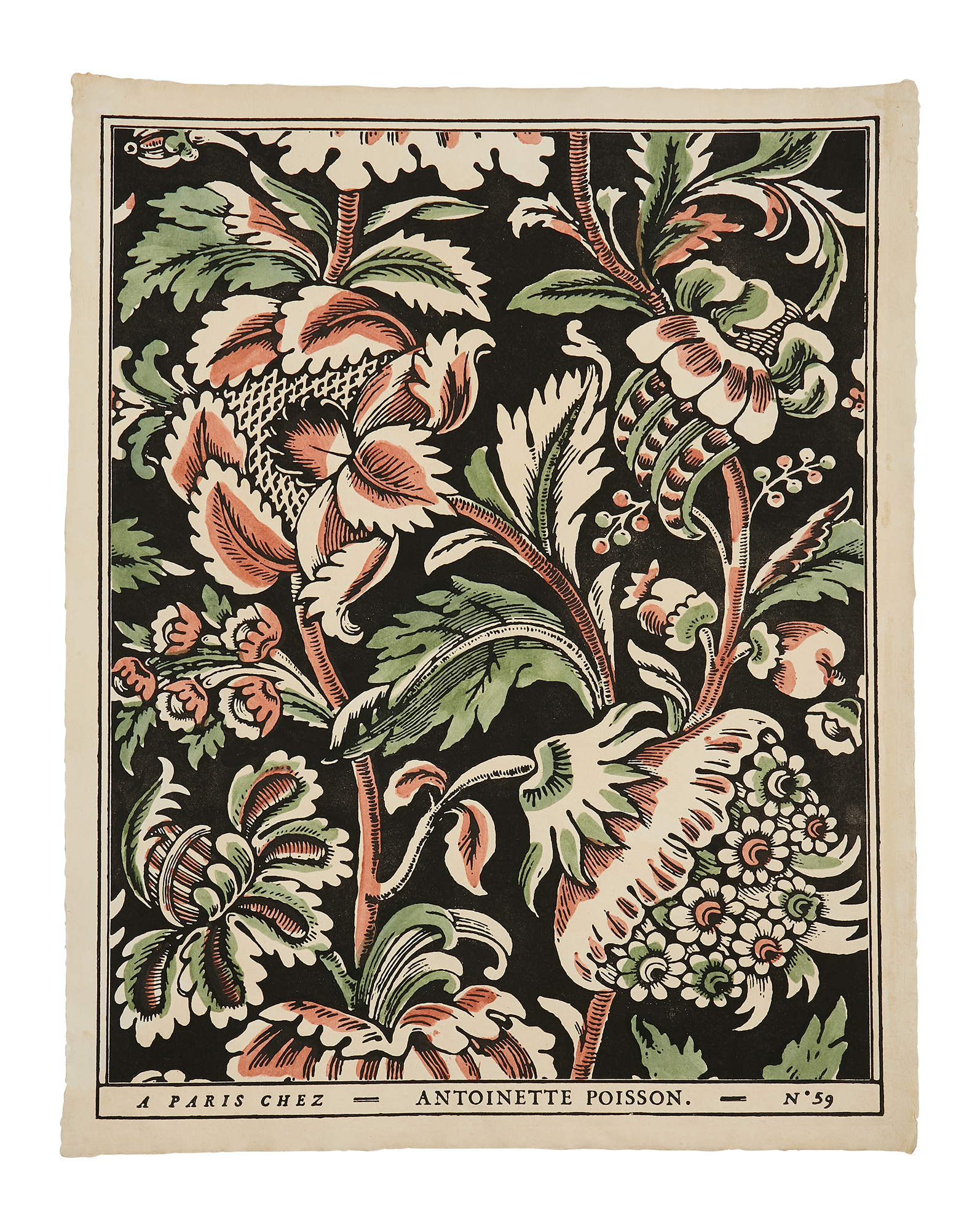 Domino paper "Grands pavots"