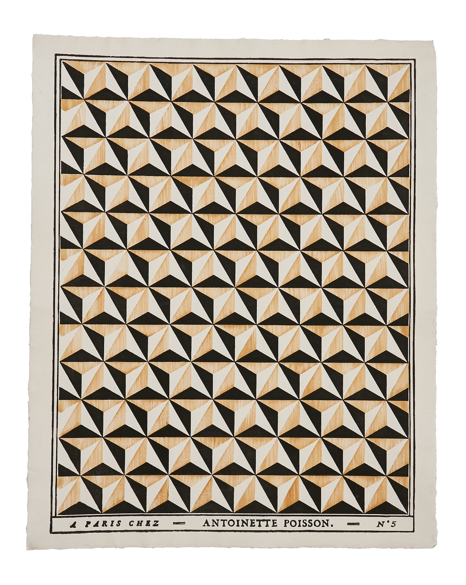 Domino paper "Pointes de diamant"