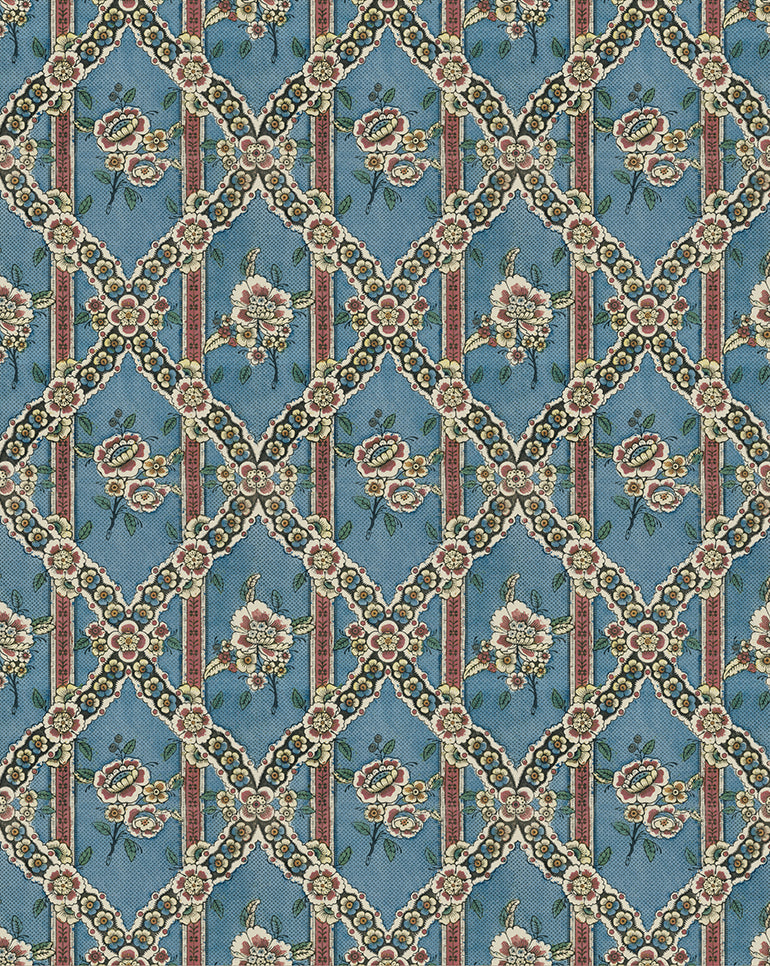 Wallpaper "Guirlandes de fleurs"