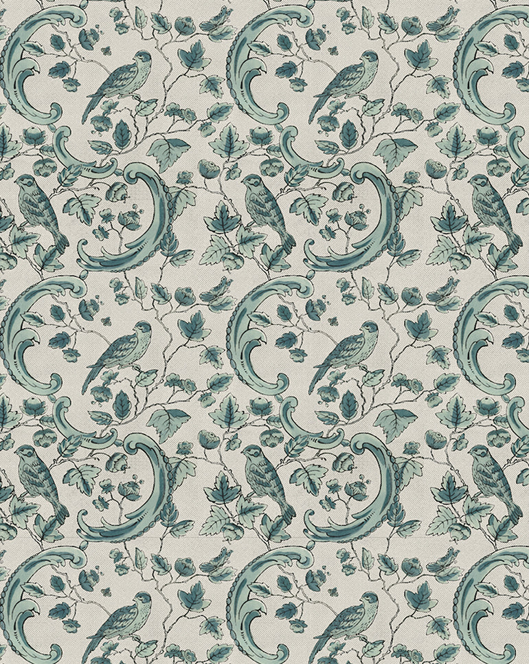 Wallpaper "Oiseaux & Feuillages"