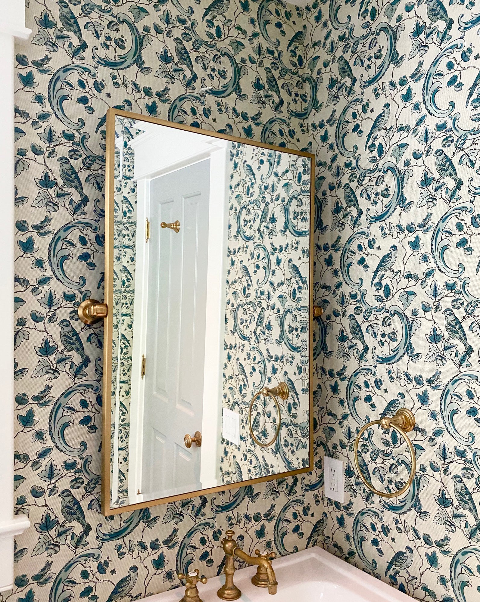 Wallpaper "Oiseaux & Feuillages"