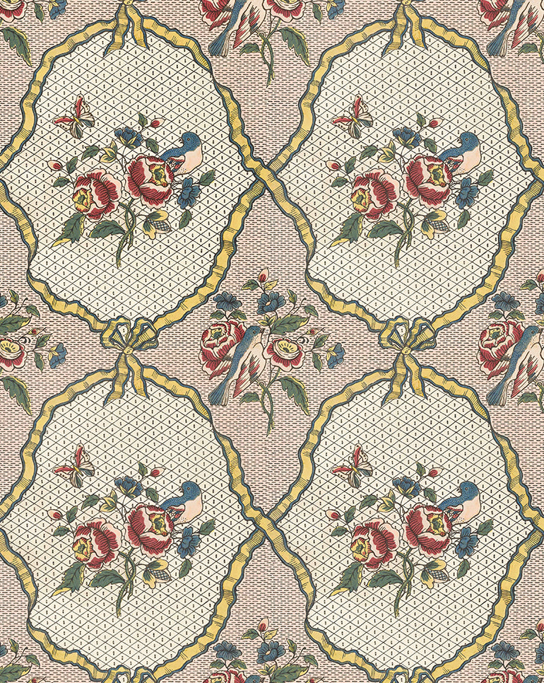 Wallpaper "Rubans & Oiseaux"