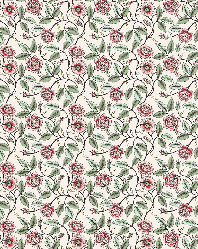Wallpaper "Buisson de roses"