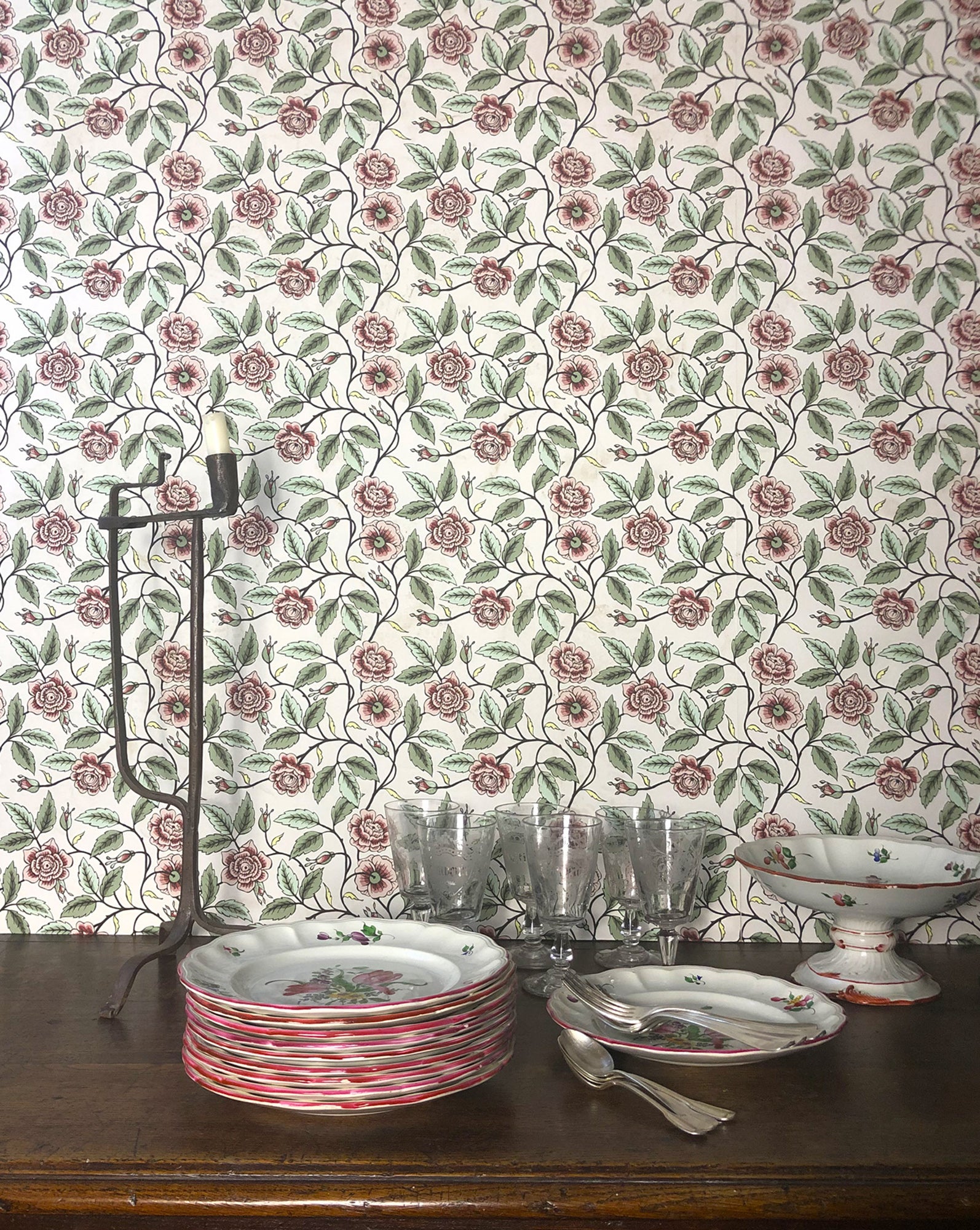 Wallpaper "Buisson de roses"