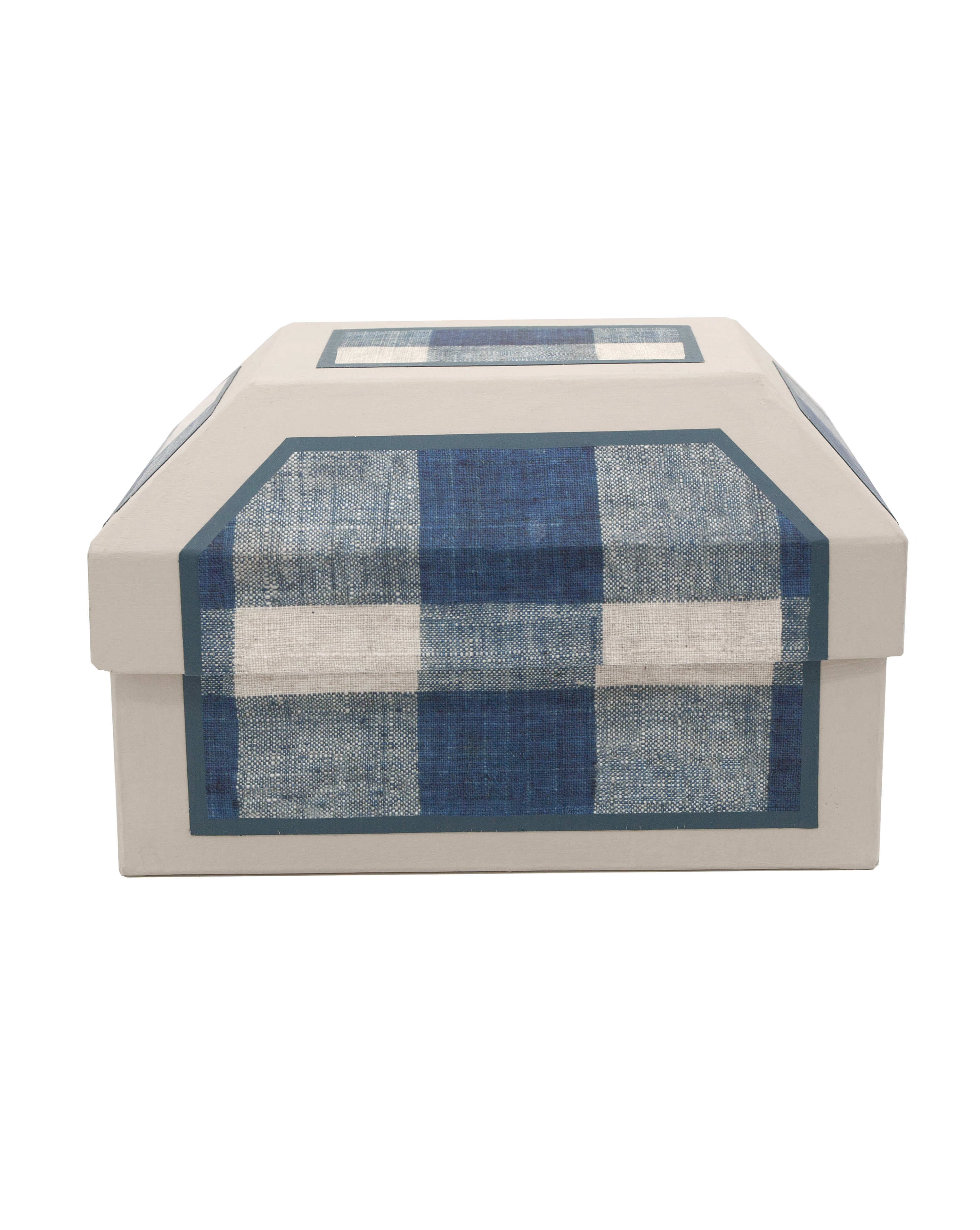 Small box "Carreaux indigo"