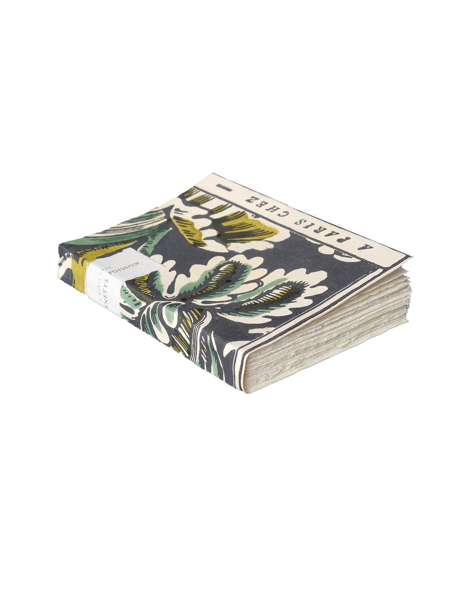 Carnet cousu main "Grands Pavots"