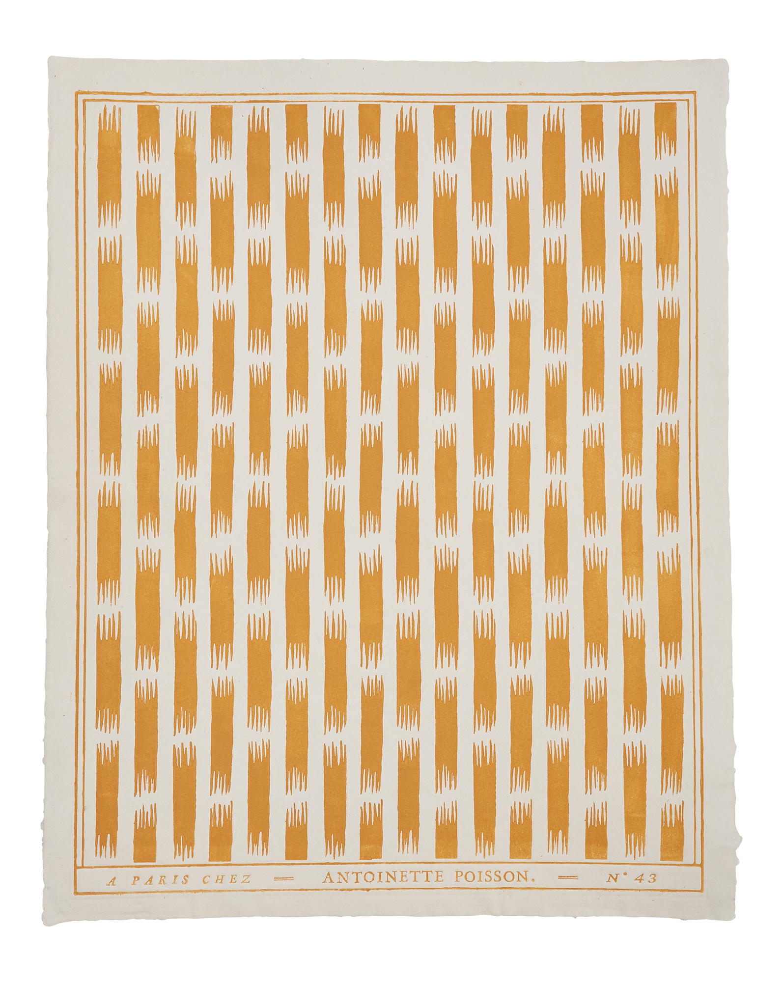 Papier dominoté "Petit ikat rayure"