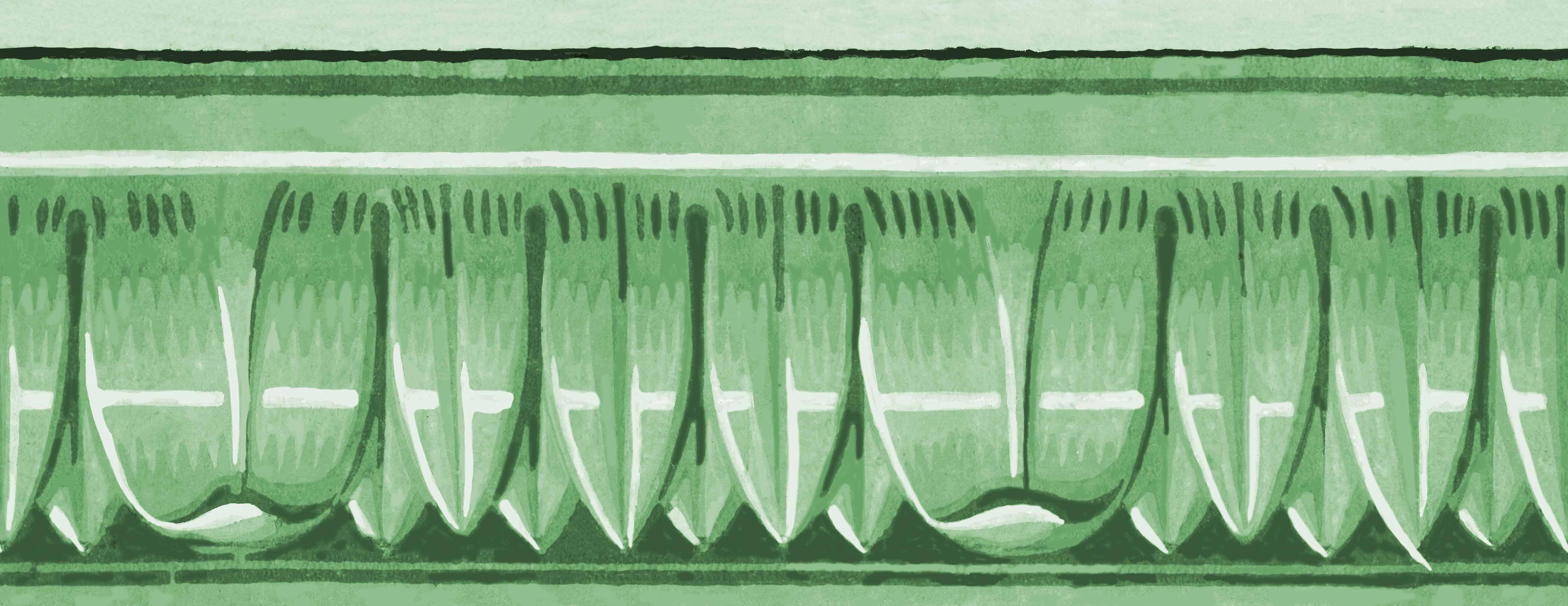 "Bordure palmée" Border