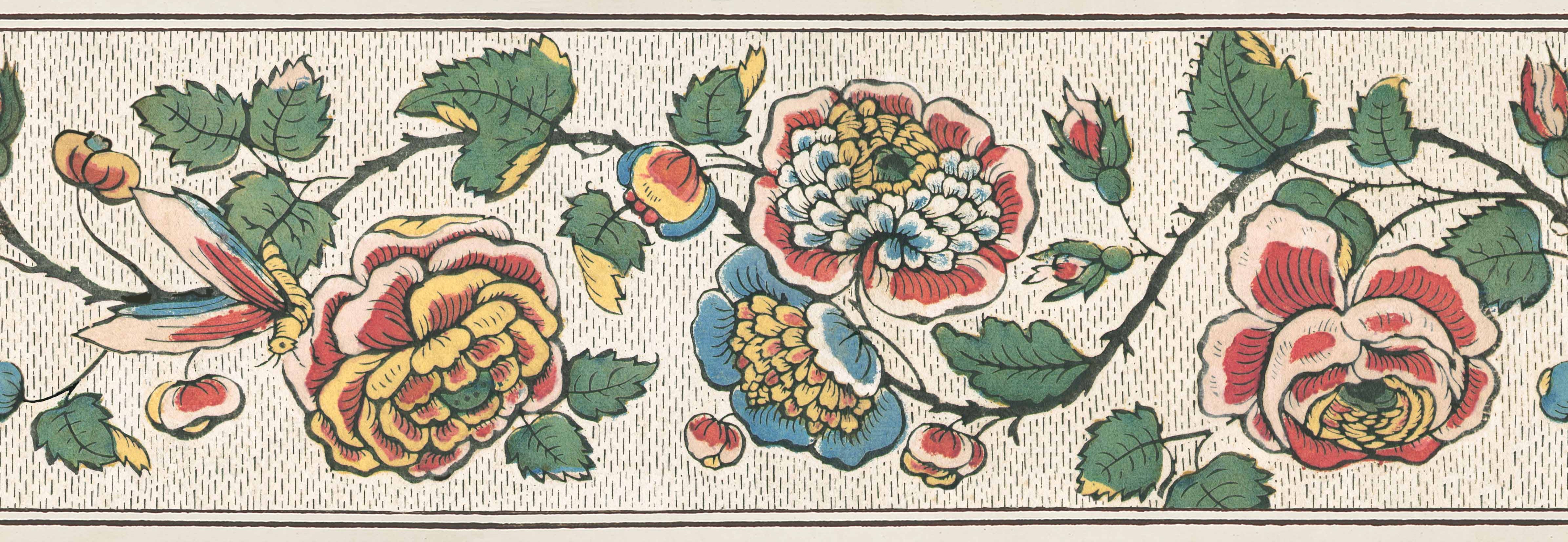 Frise Coccinelle "fleurs"