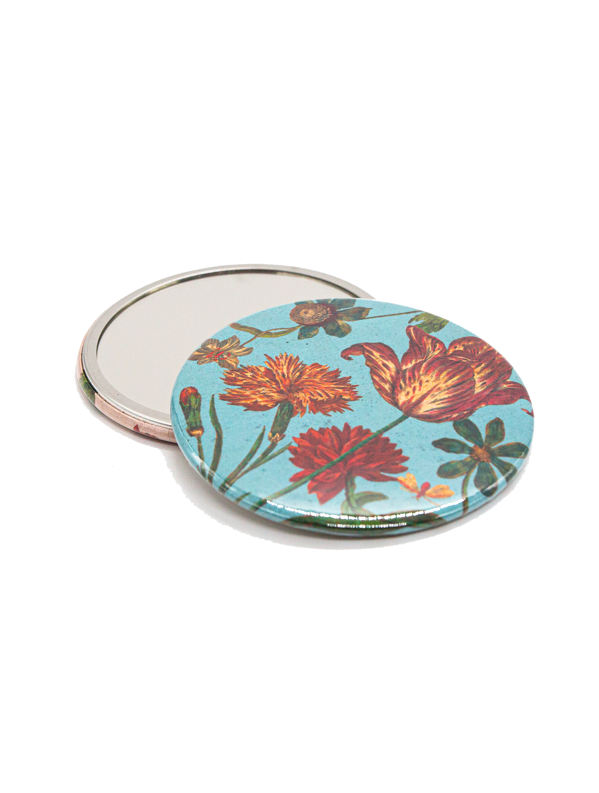 Miroir de poche "Fleurs"