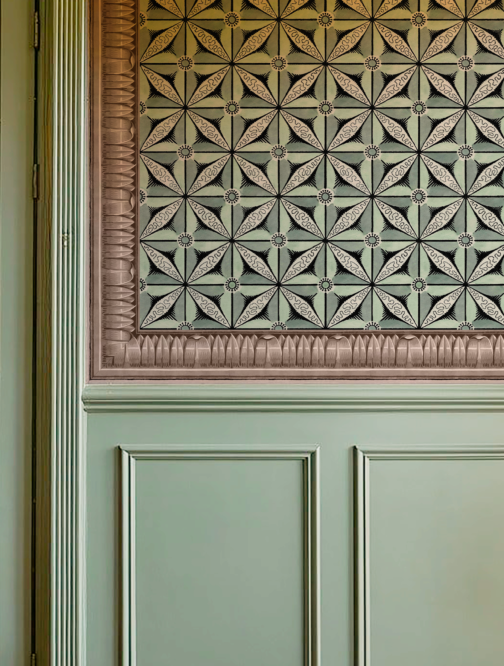 "Bordure palmée" Border