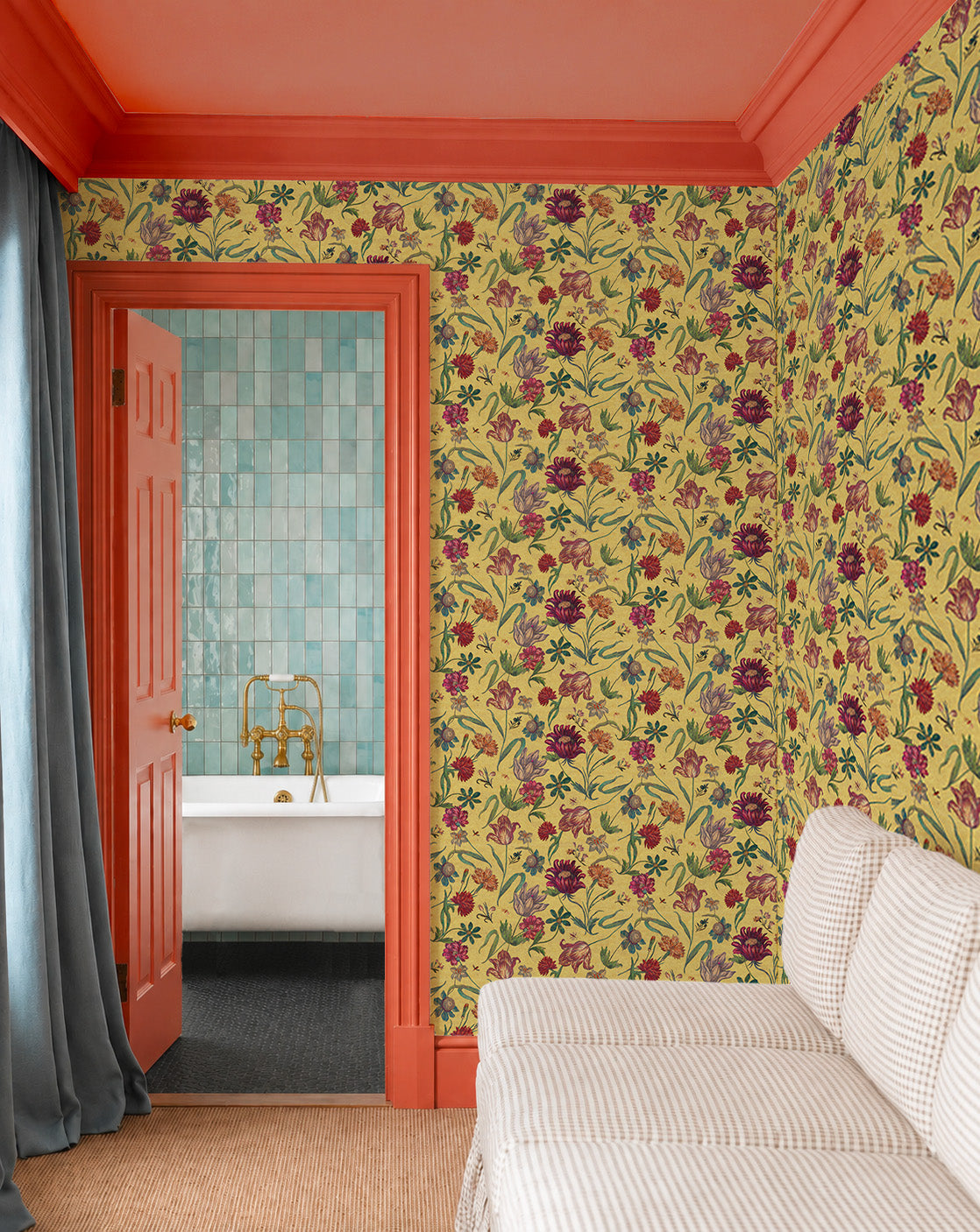 Papier peint "Jardin fleuri"