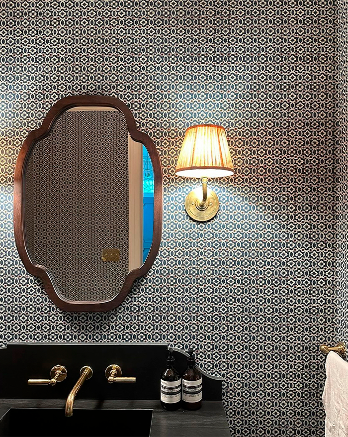 Papier peint "Fleurs & Entrelacs"