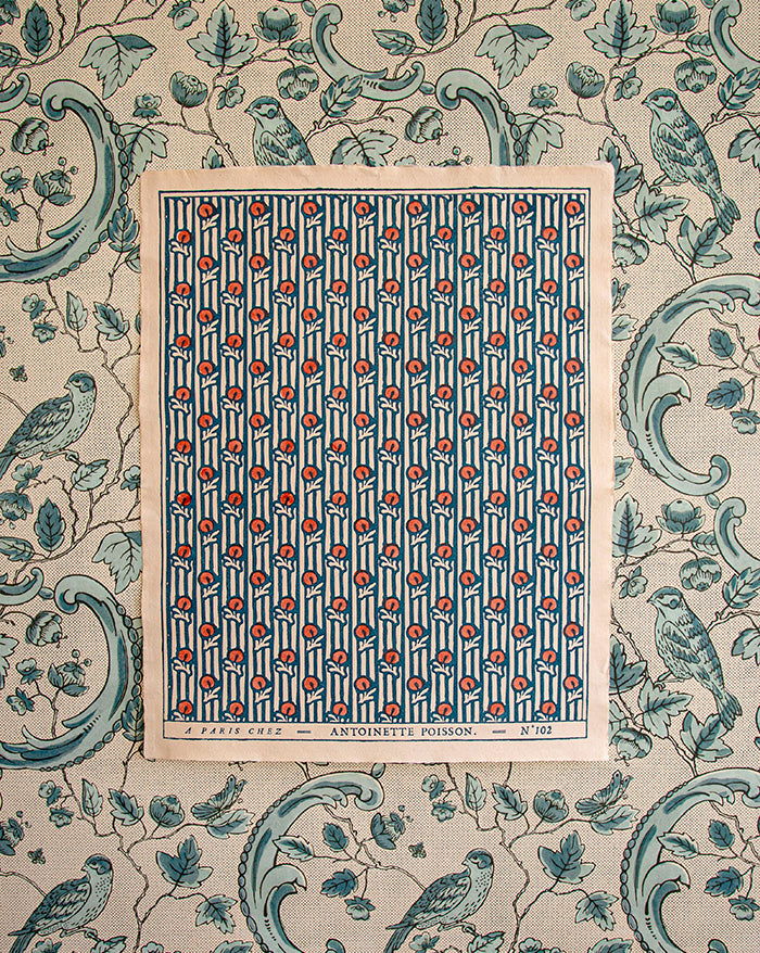 Papier dominoté "Cerises"